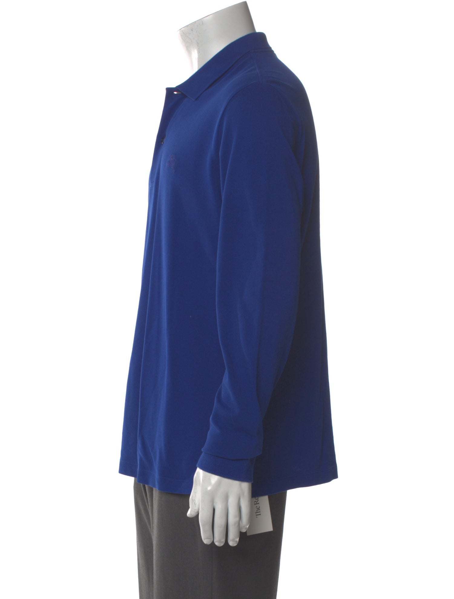 Burberry V-Neck Long Sleeve Polo Shirt