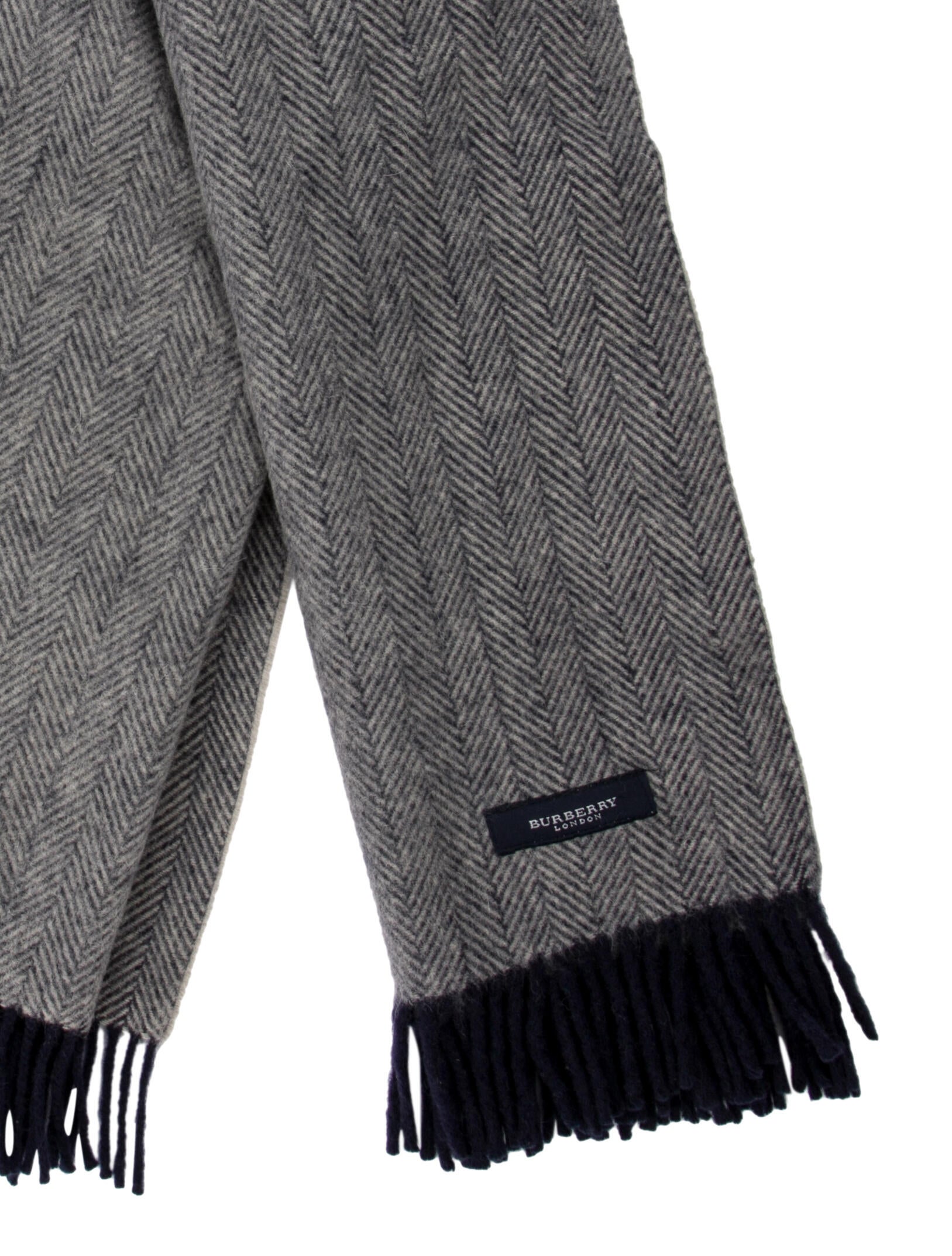 Burberry London Wool Striped Scarf