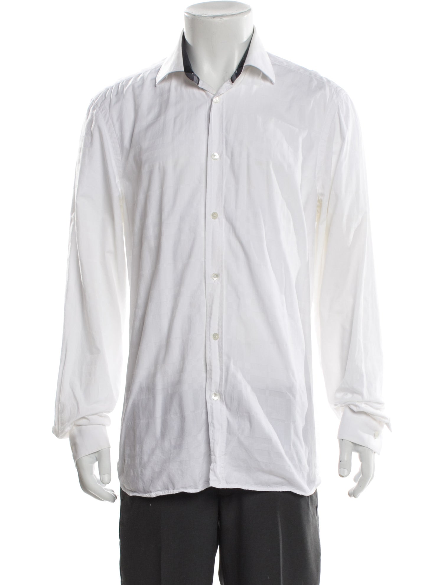 Burberry London Striped Long Sleeve Dress Shirt