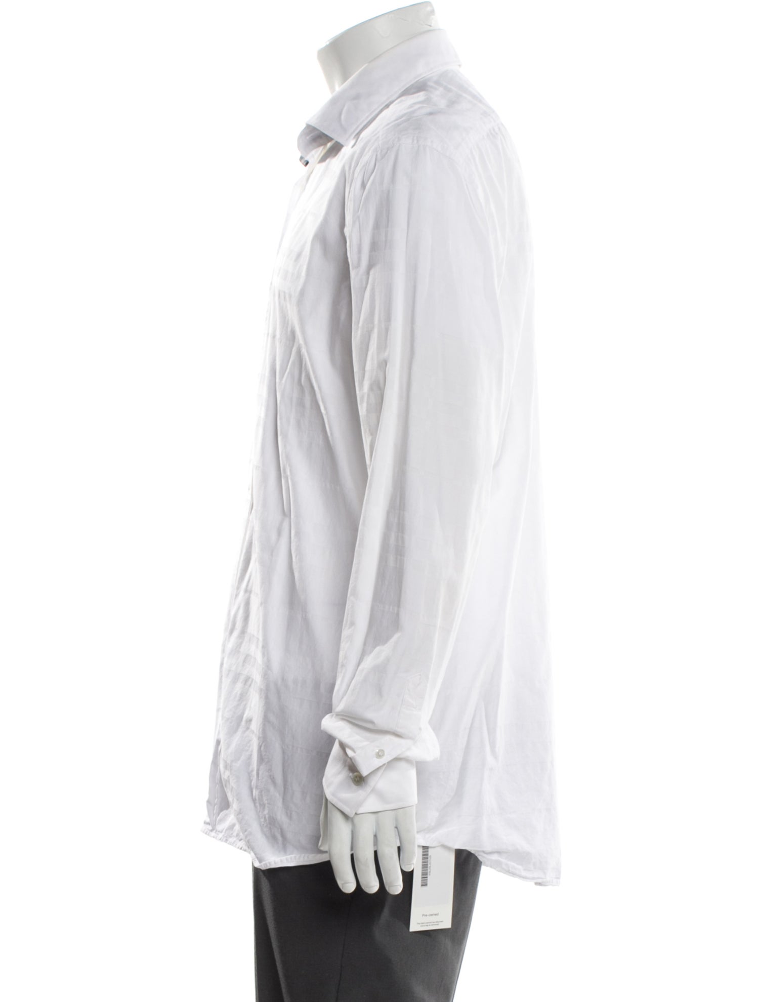 Burberry London Striped Long Sleeve Dress Shirt