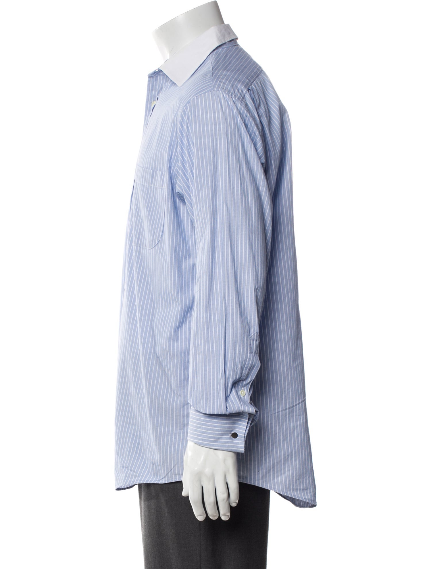 Burberry London Striped Long Sleeve Dress Shirt