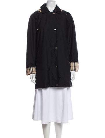 Pre-owned Burberry Wool Parka In Gray