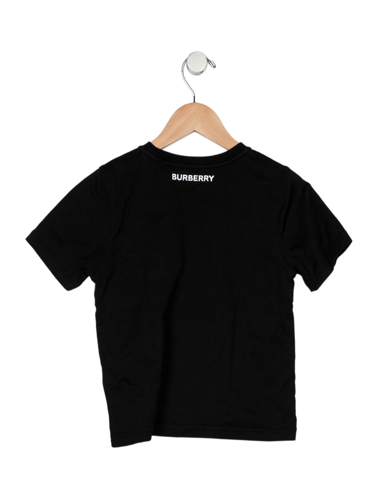 Burberry London Cotton black and neutral patterned casual short sleeve T-shirt