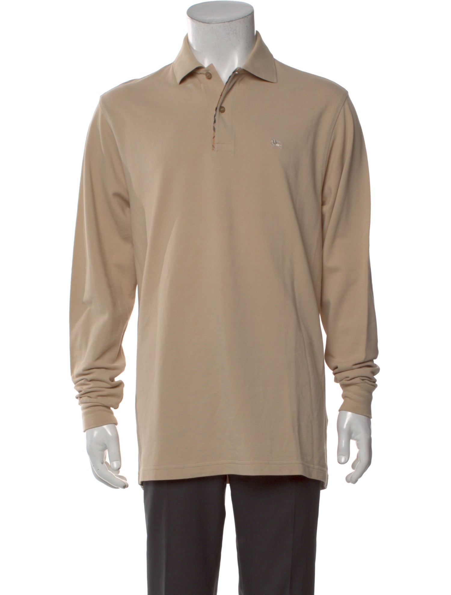 Burberry London Collar Long Sleeve Polo Shirt