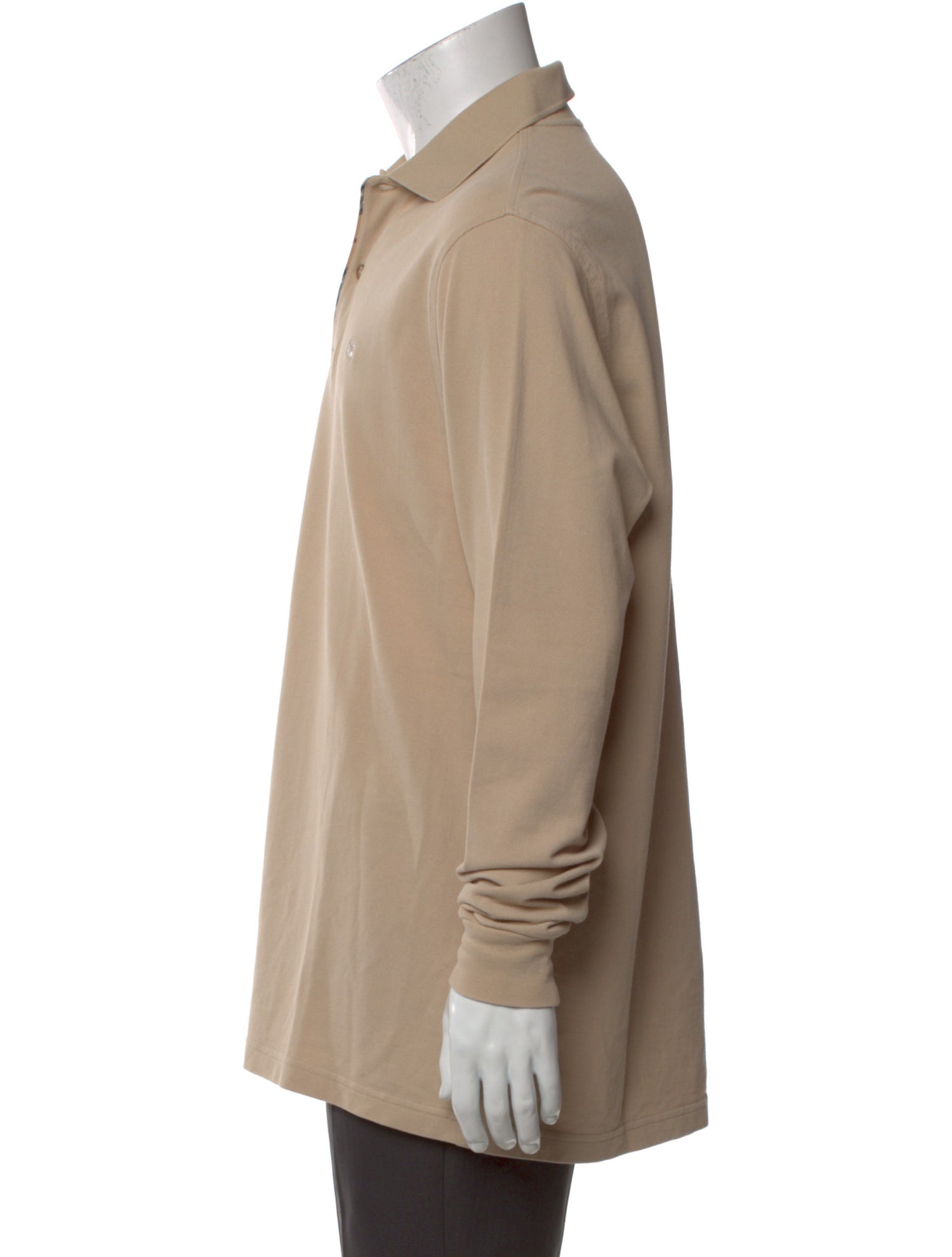 Burberry London Collar Long Sleeve Polo Shirt