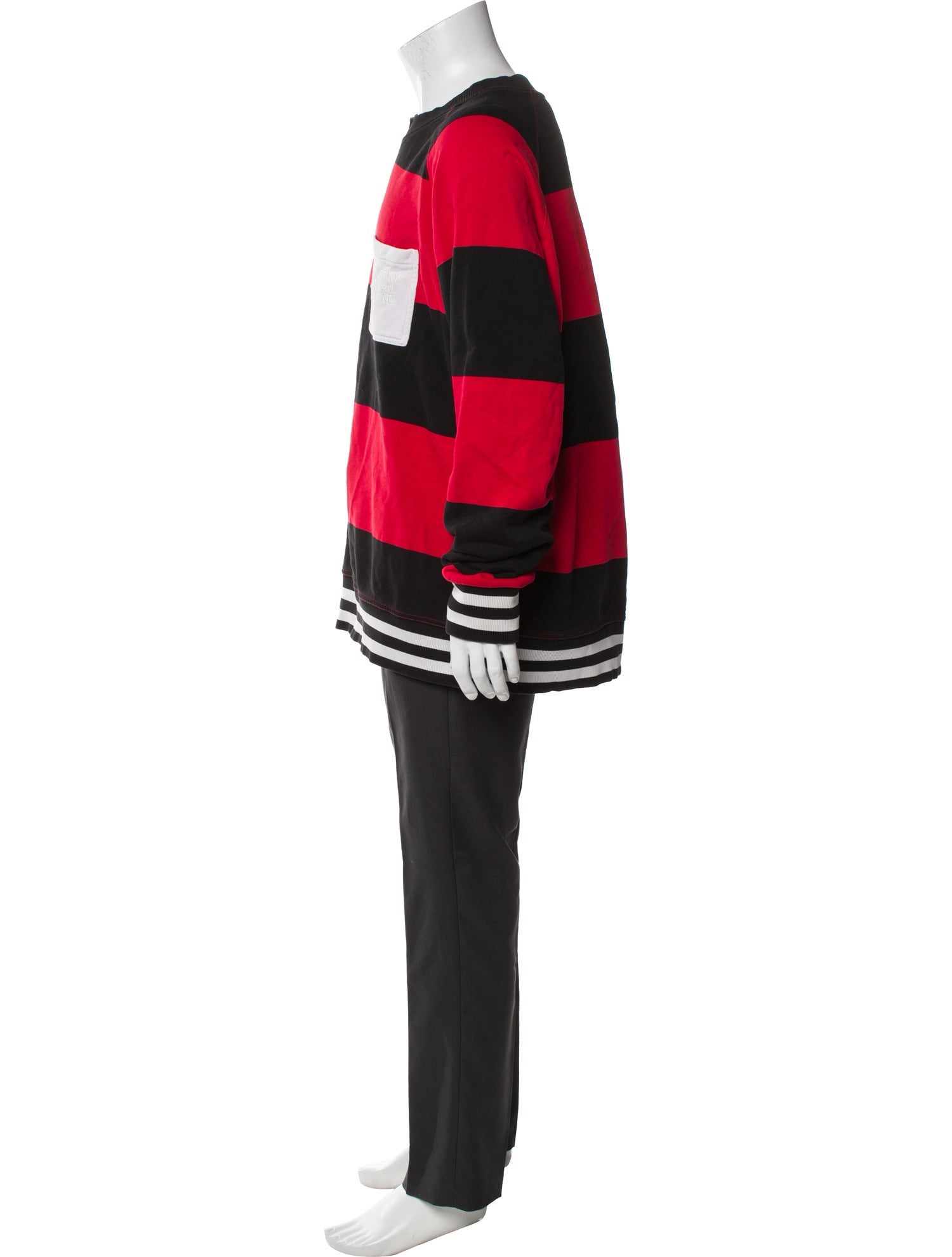 Burberry London Striped Crew Neck Sweatshirt