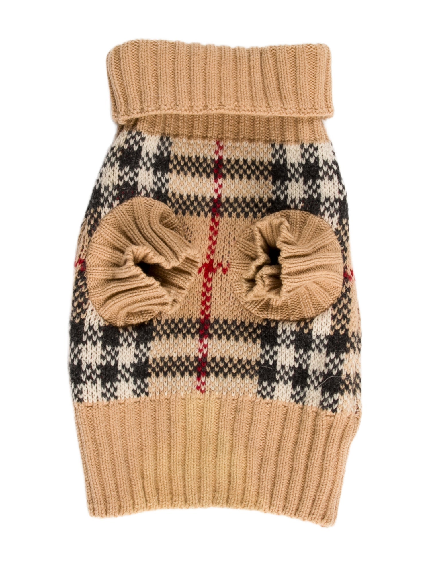 Burberry London Patterned LambsWool Dog Sweater