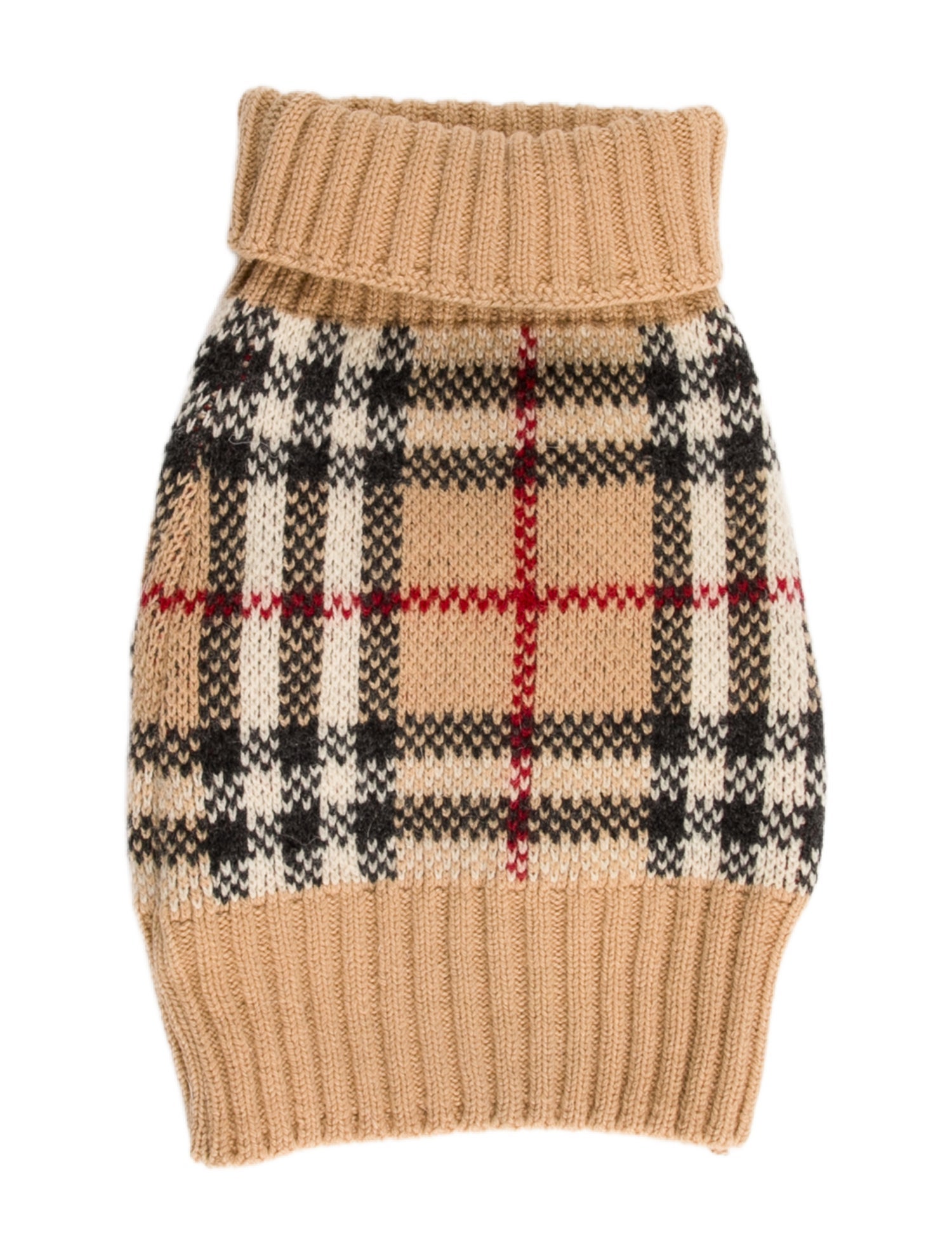 Burberry London Patterned LambsWool Dog Sweater