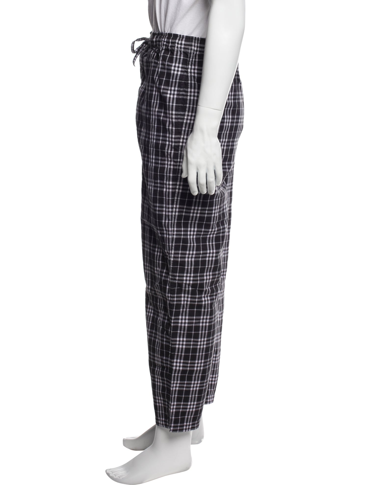 Burberry London Plaid Print Pajama Bottoms