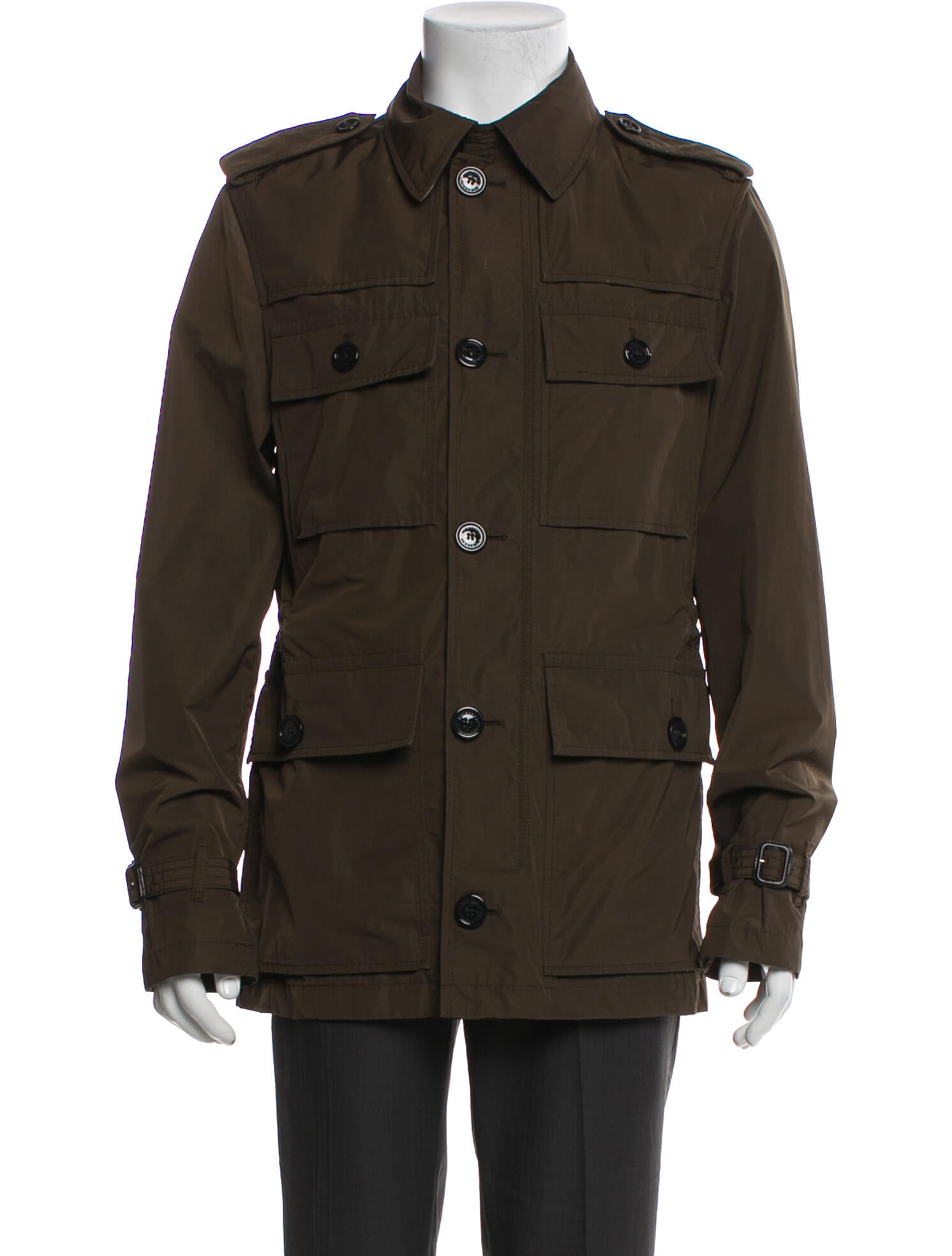 Burberry London Exploded Check Pattern Utility Jacket
