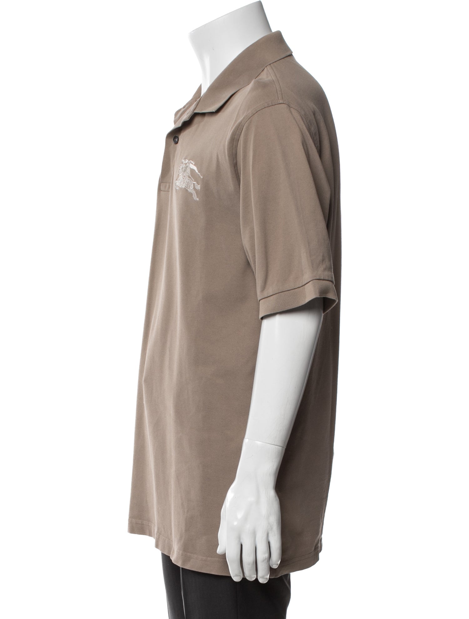 Burberry London V-Neck Short Sleeve Polo Shirt