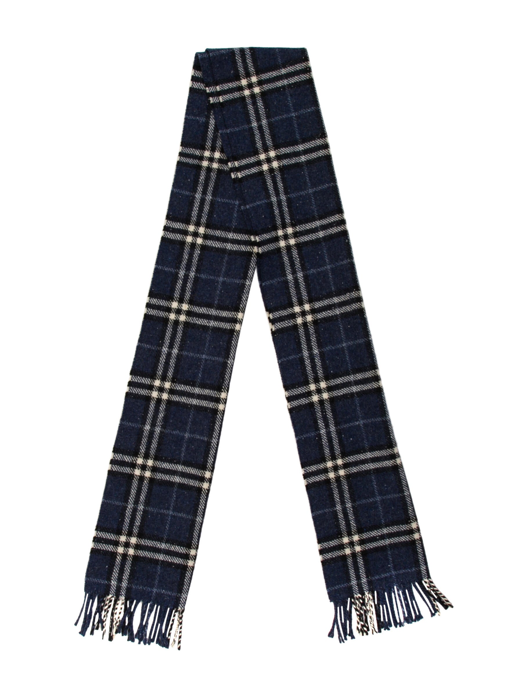 Burberry London Cashmere House Check Pattern Scarf