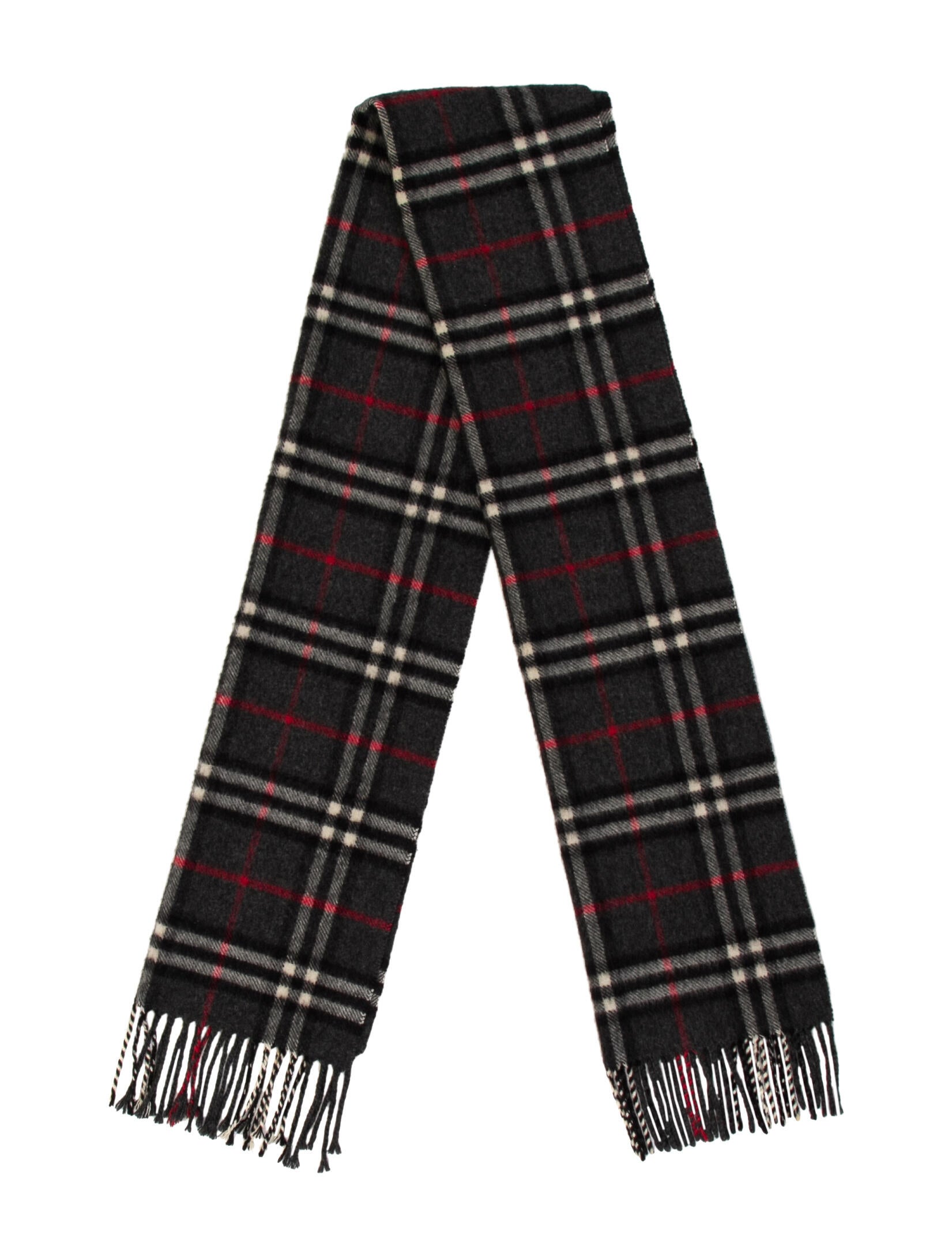 Burberry London Cashmere House Check Pattern Scarf