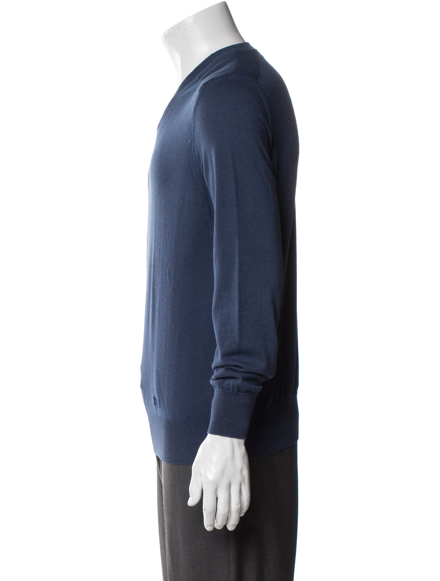 Burberry London V-Neck Long Sleeve Pullover