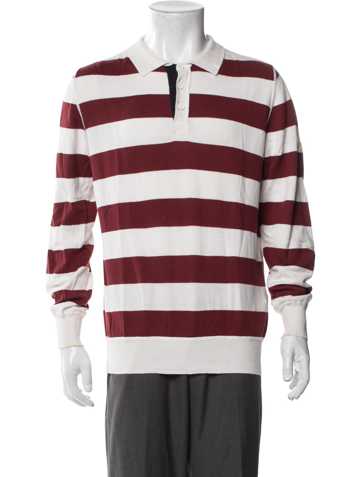 Burberry London Signature Logo Striped Polo Shirt