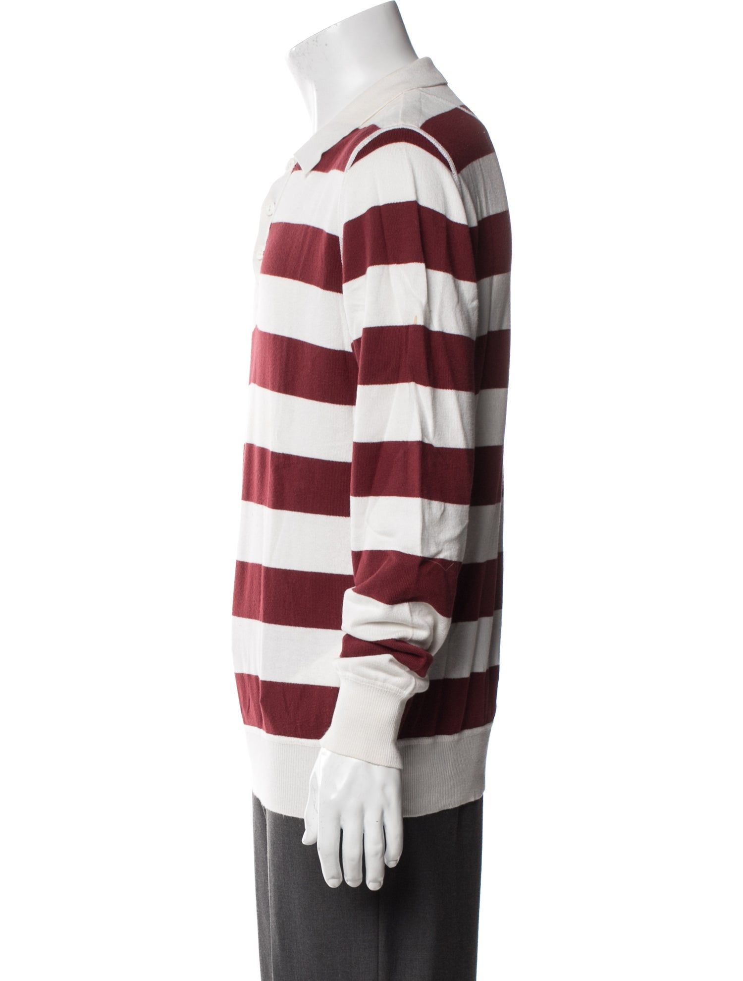 Burberry London Signature Logo Striped Polo Shirt