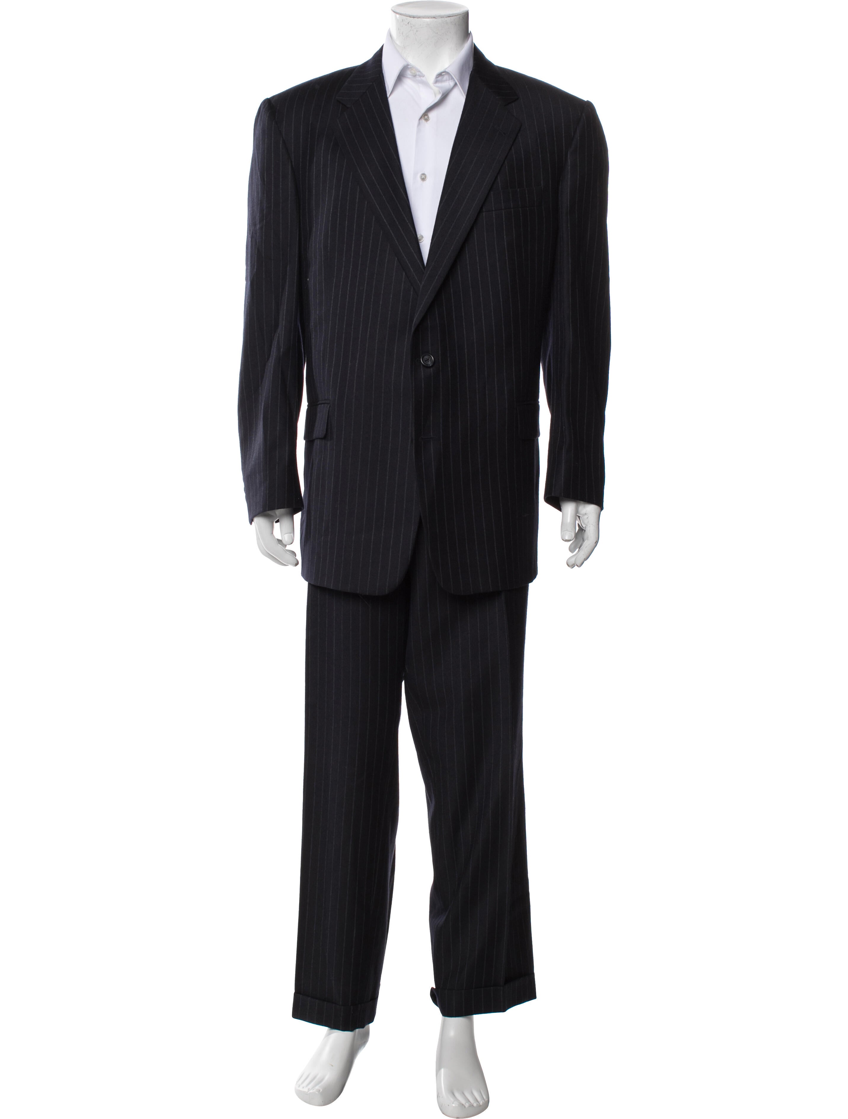 Burberry London Wool Striped Two-Piece Suit