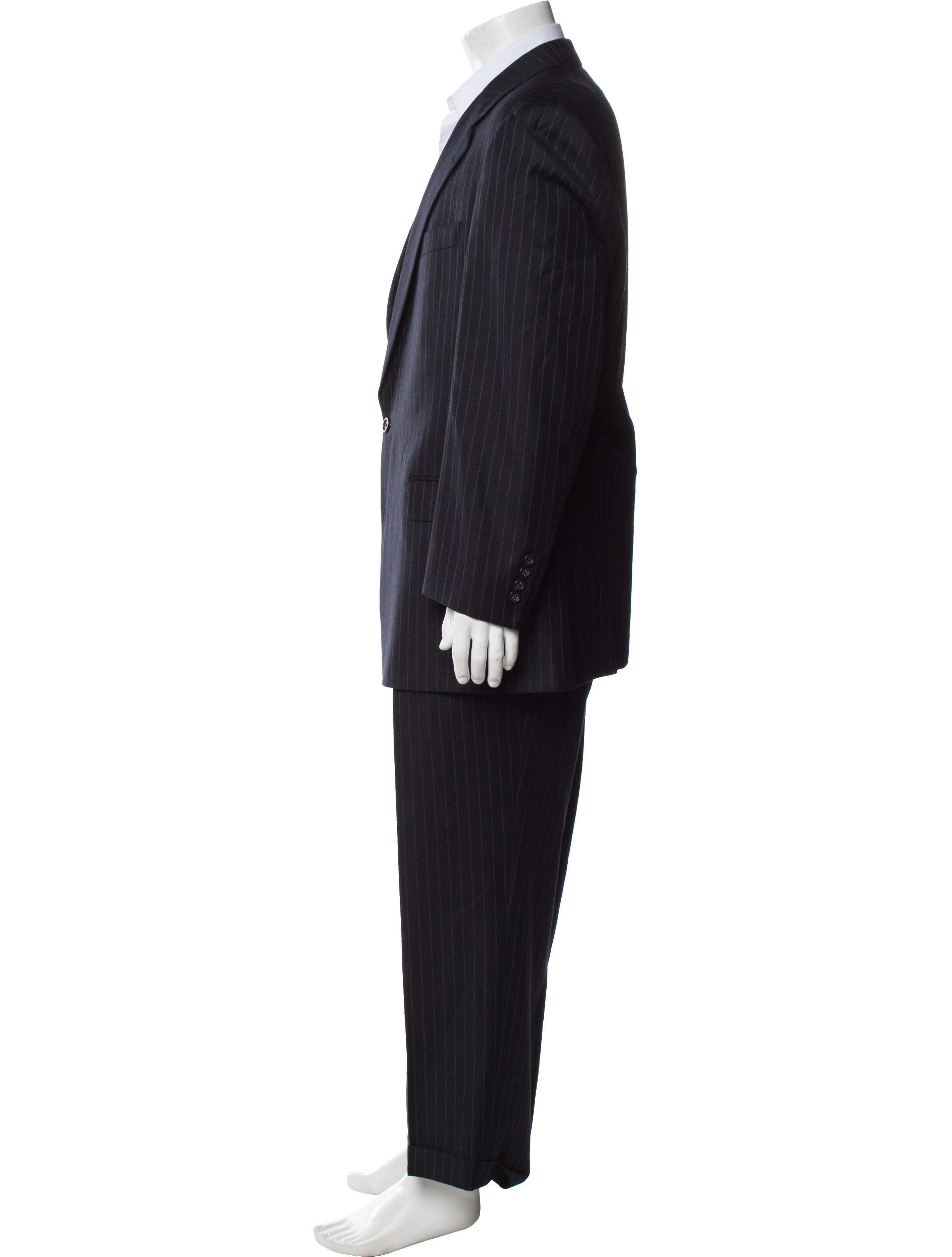 Burberry London Wool Striped Two-Piece Suit
