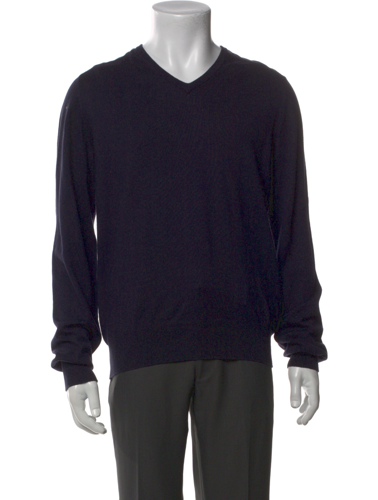 Burberry London Nova Check Pattern V-Neck Pullover