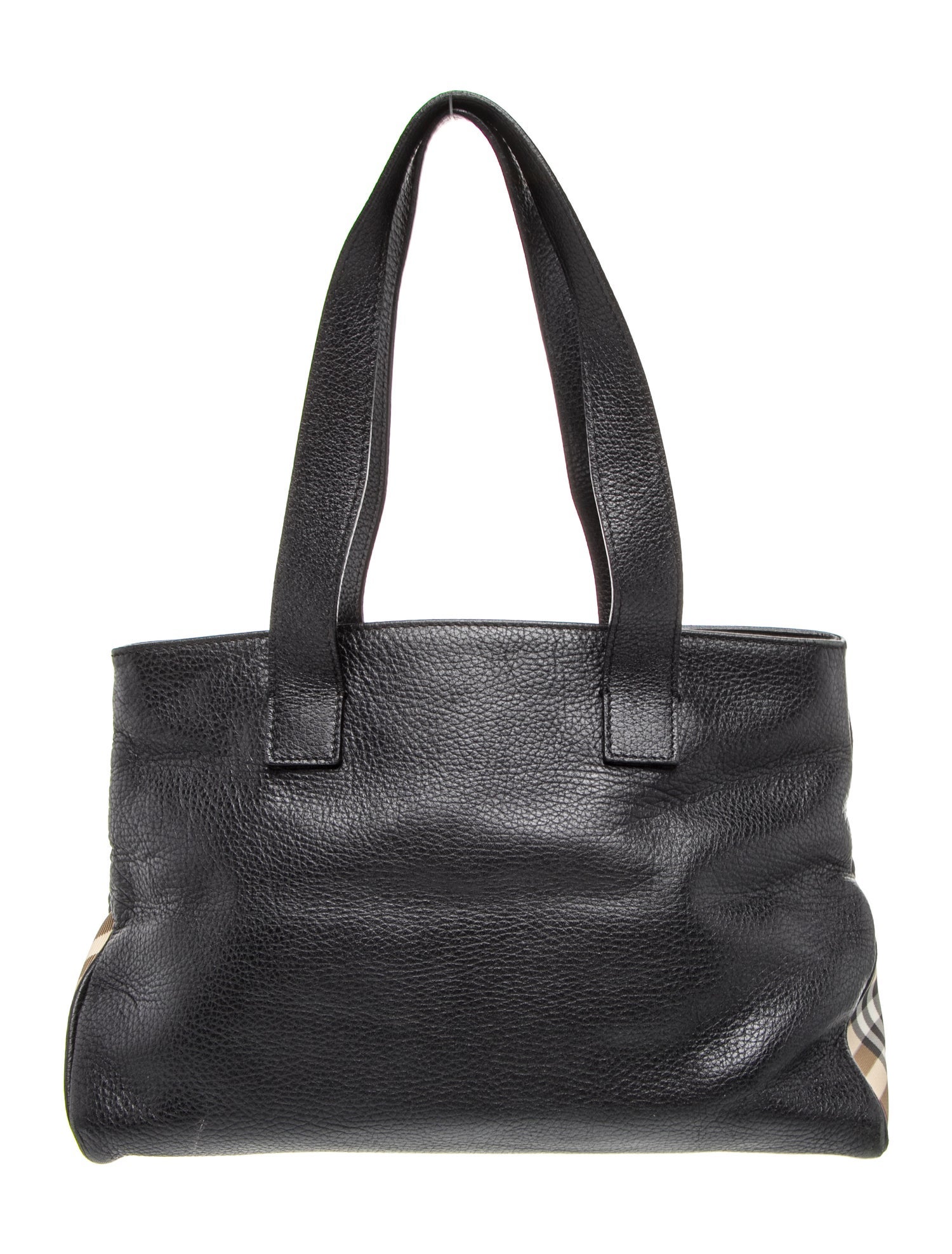 Burberry London Nova Check Shoulder Bag - Black Shoulder Bags
