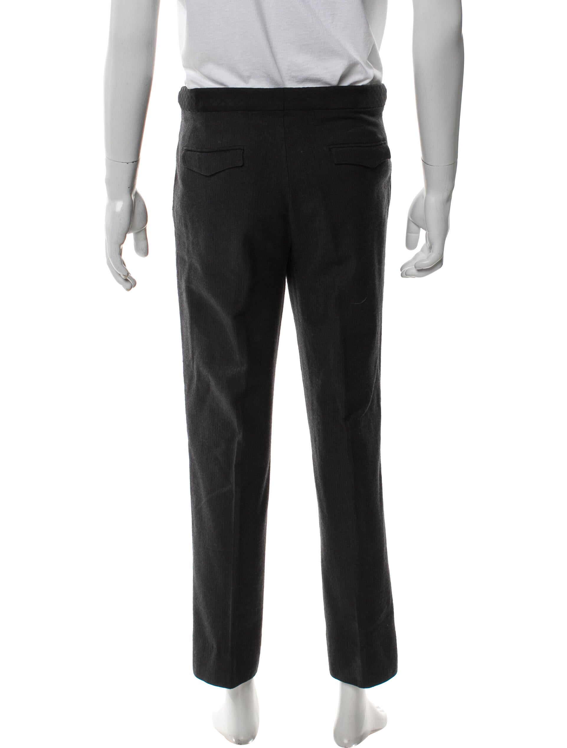 Burberry London Virgin Wool Pants - Grey Pants, Clothing