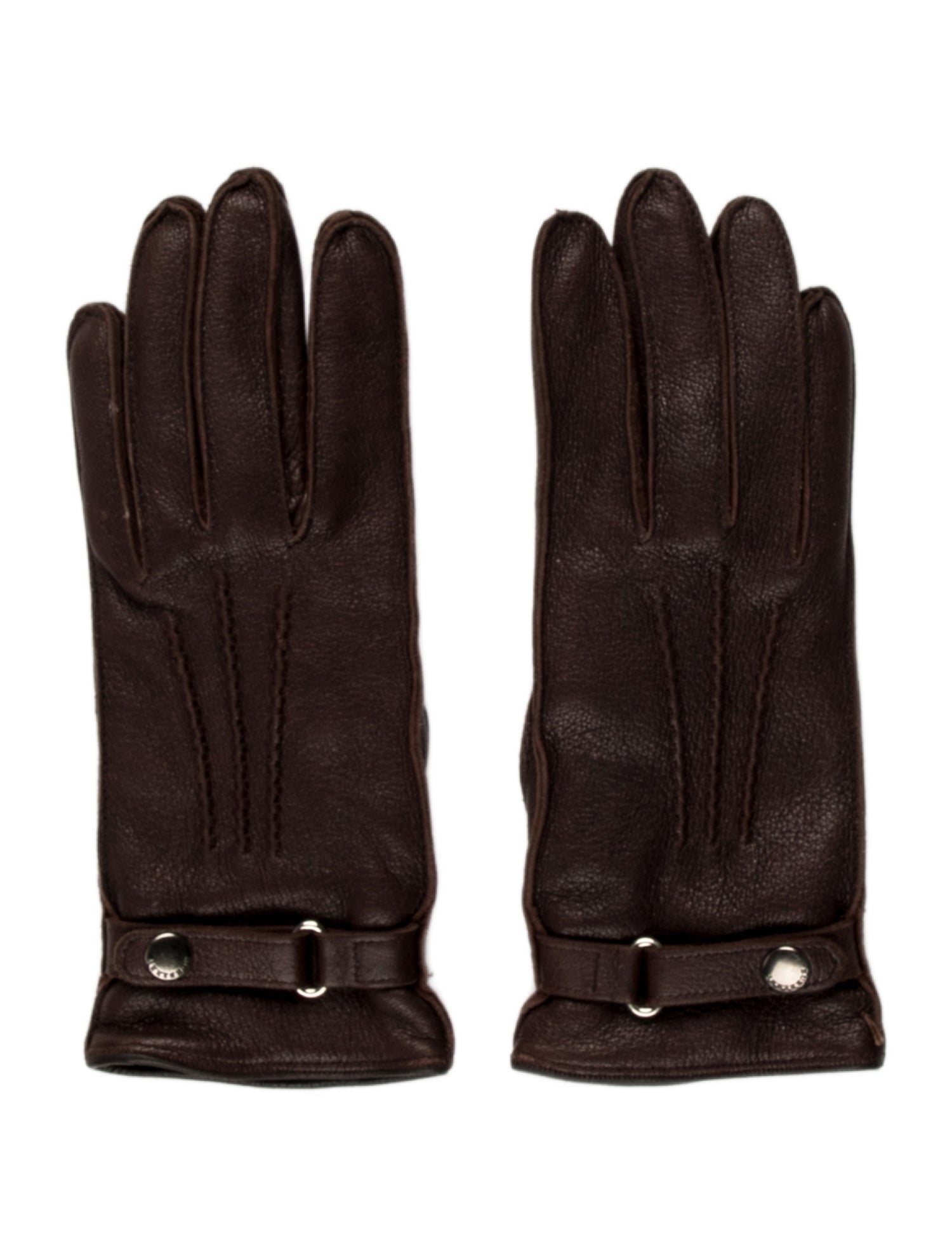 Burberry London Burberry London Solid Leather Gloves
