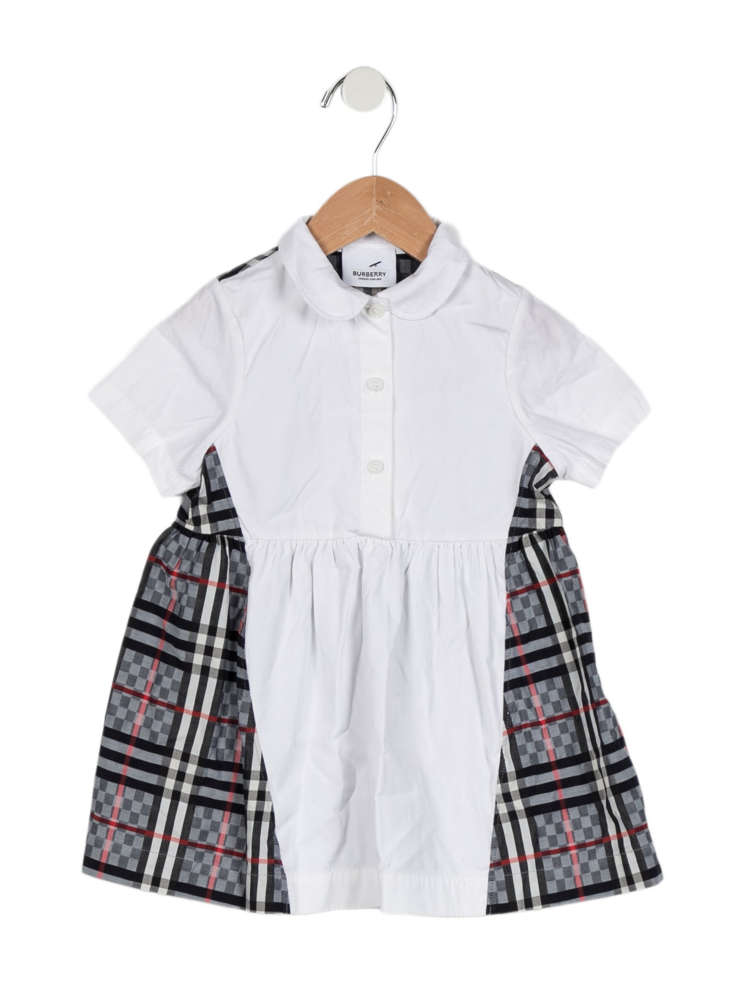 Burberry London Toddler Girls' Checkered Print Short Sleeve Dress