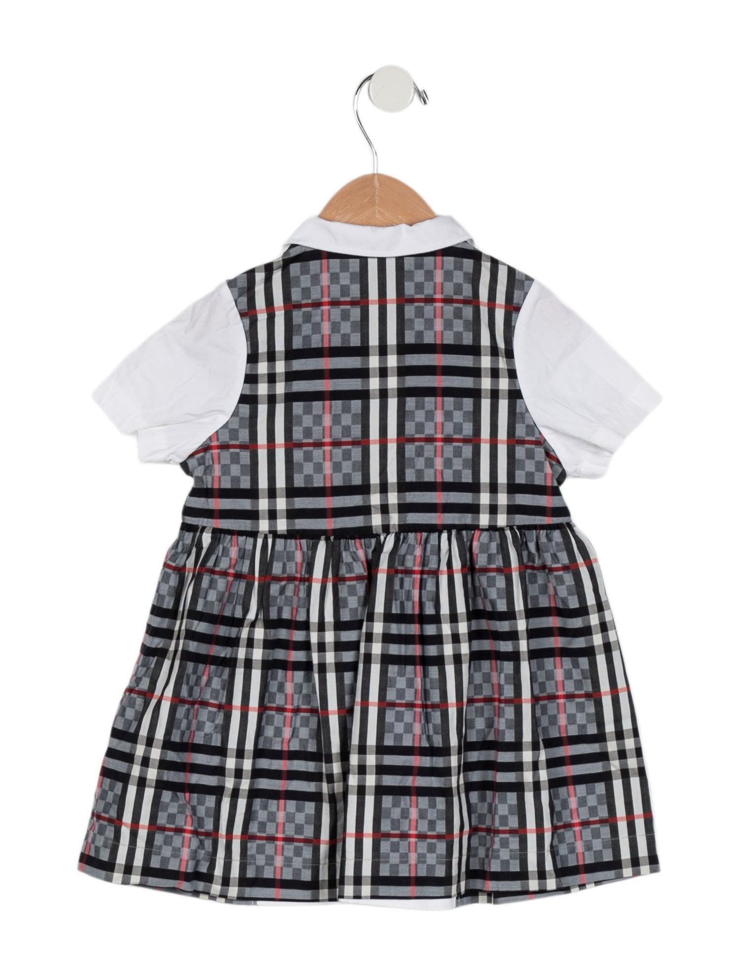 Burberry London Toddler Girls' Checkered Print Short Sleeve Dress