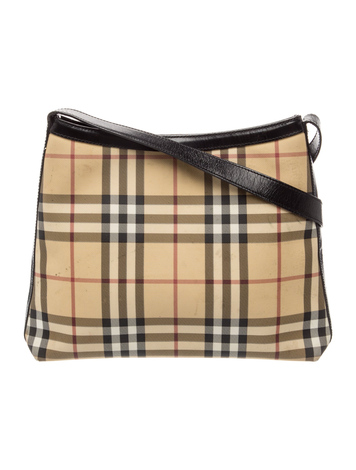 Burberry London Nova Check Shoulder Bag - Neutrals Shoulder Bags