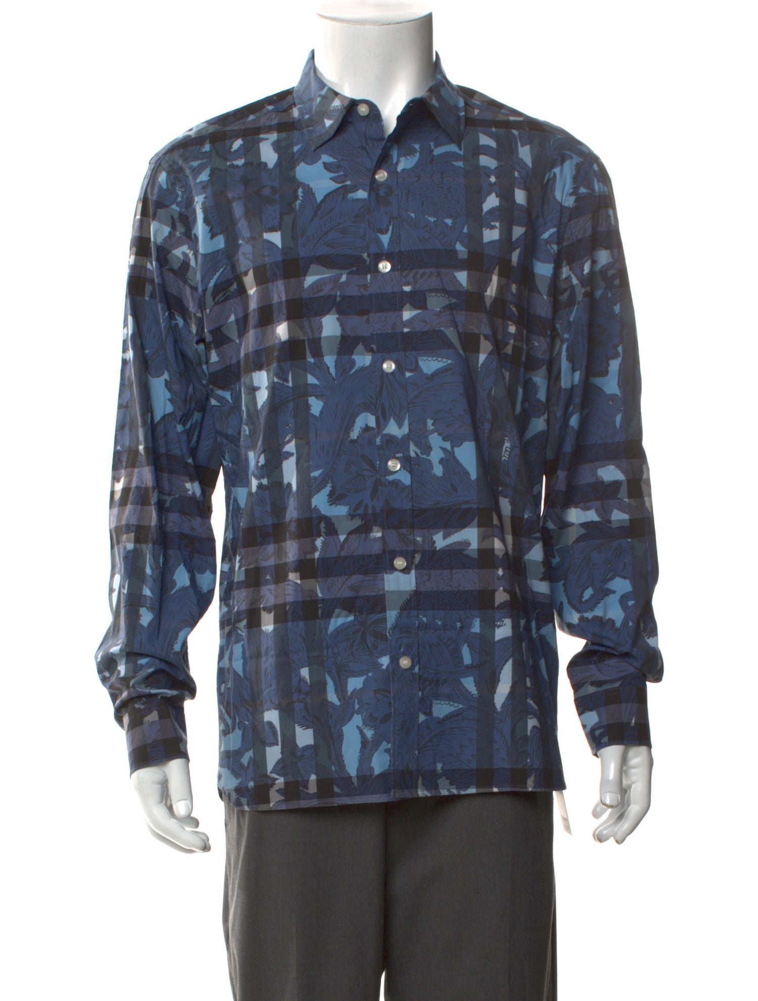Burberry London Printed Long Sleeve Shirt