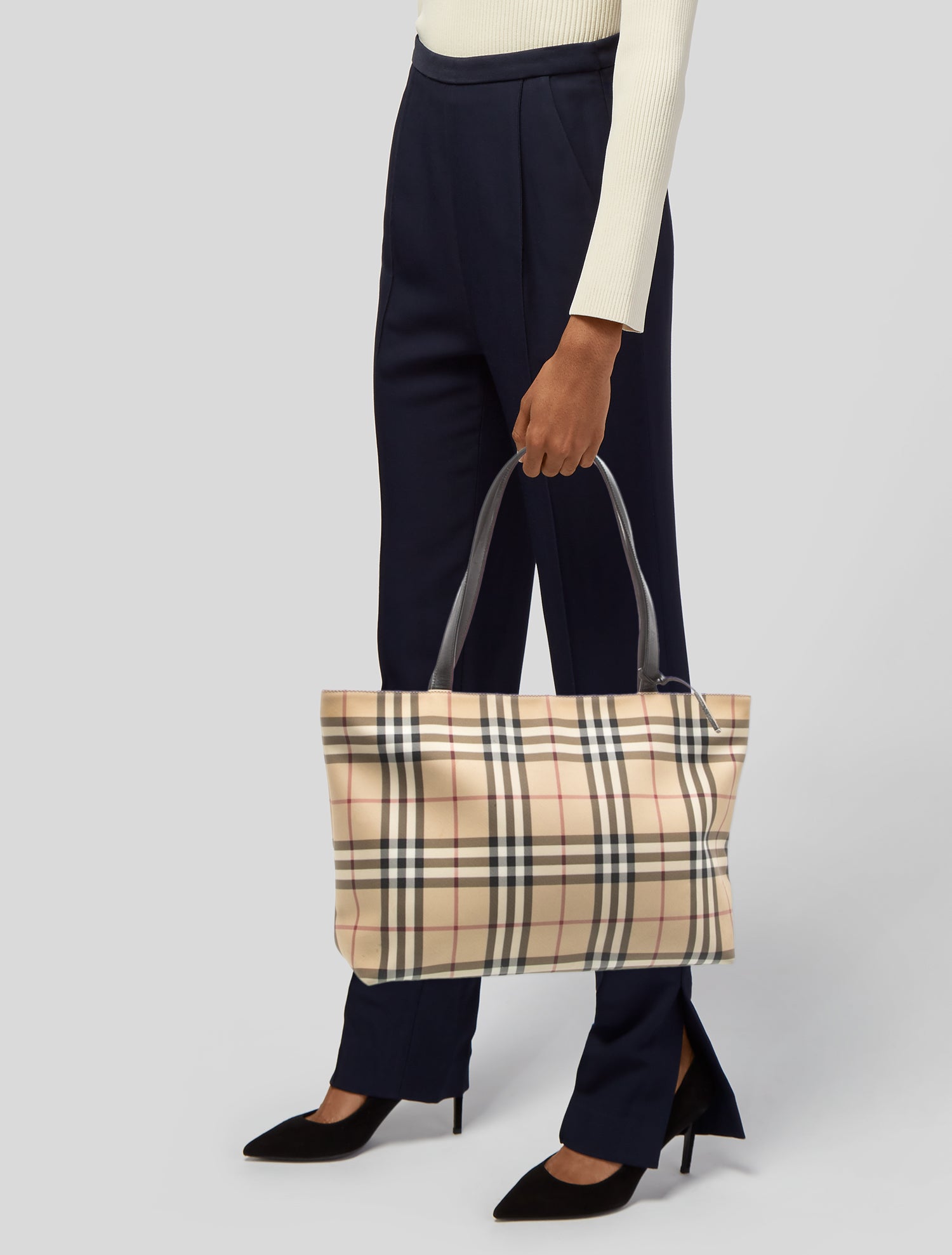 Burberry London Nova Check Tote Vintage - Neutrals Totes, Handbags