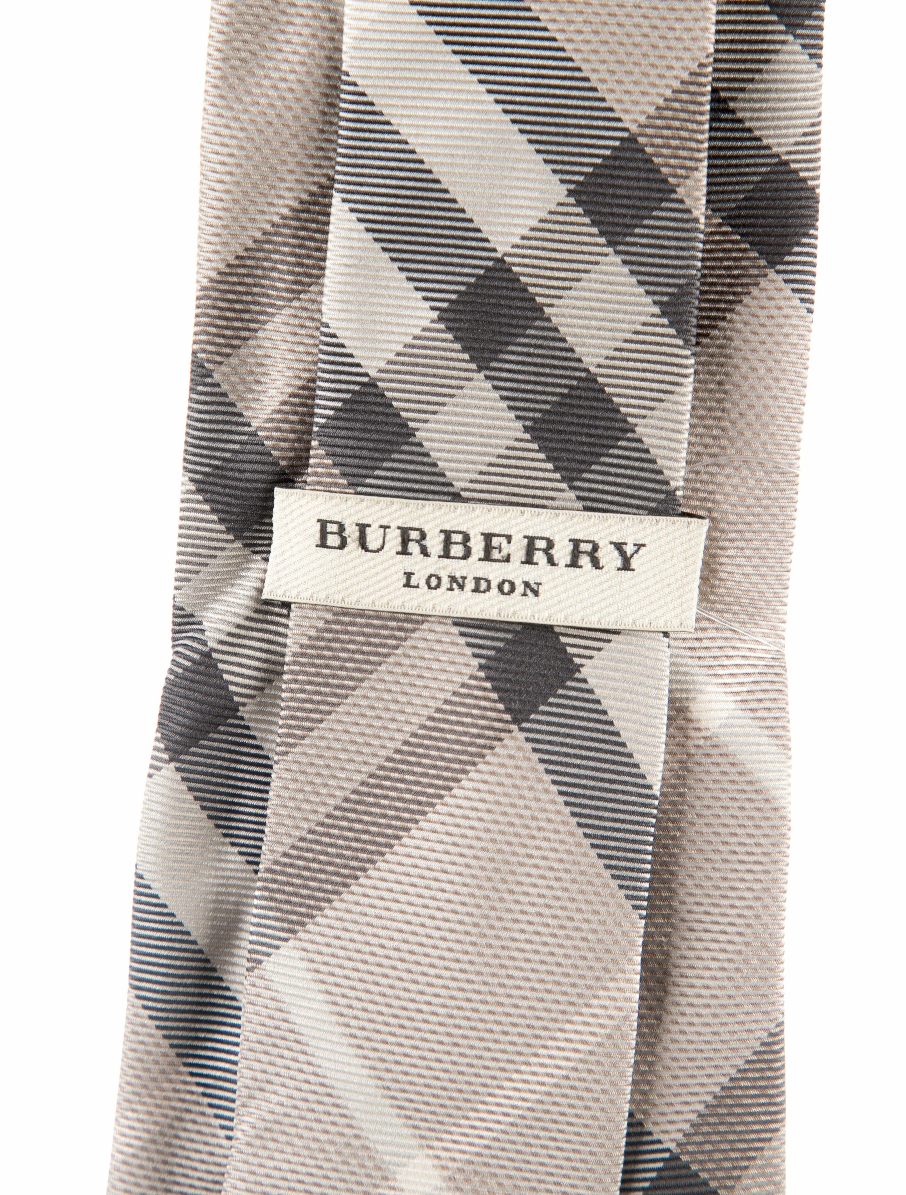 Burberry London Pattern Printed Silk Tie