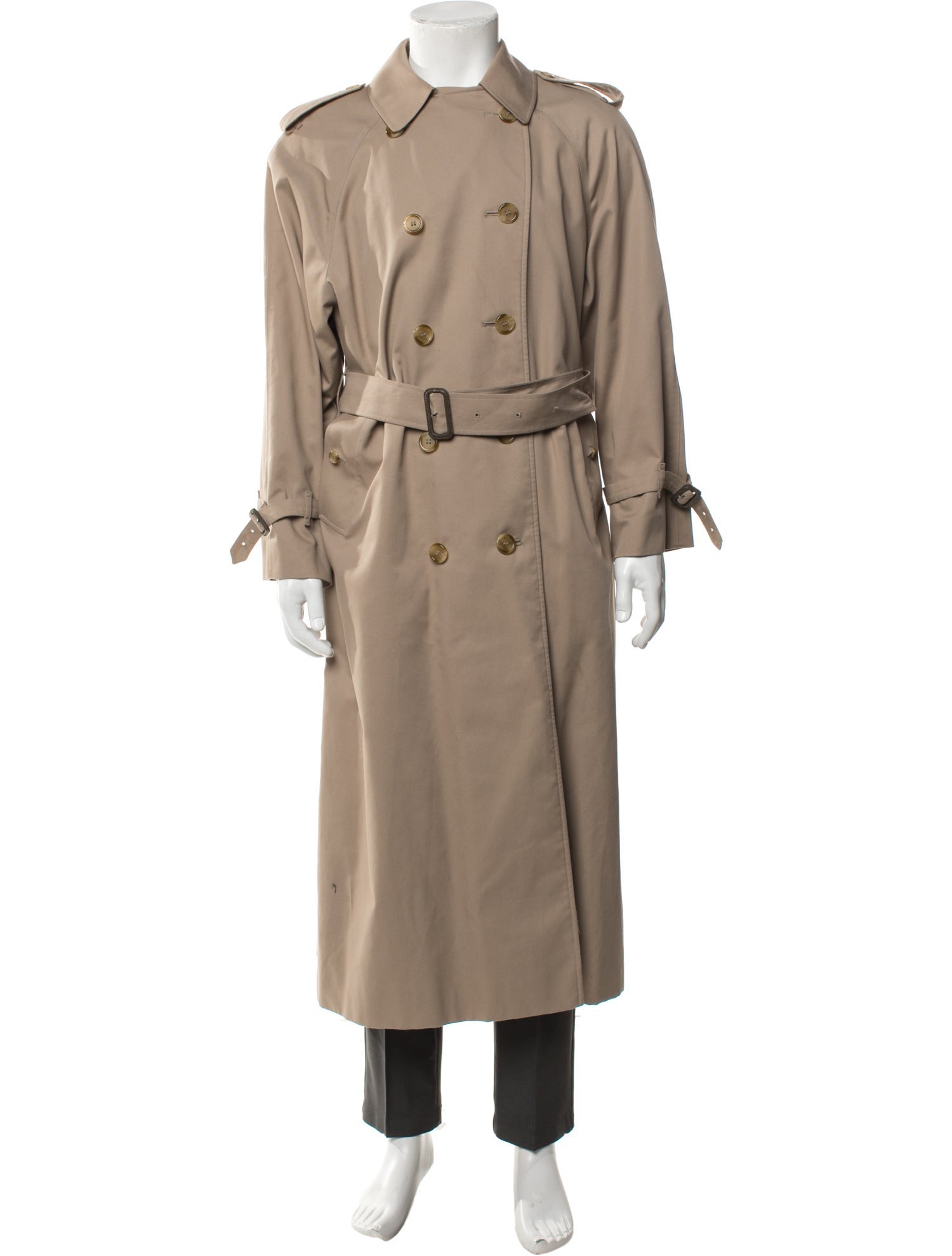 Burberry London Nova Check Pattern Trench Coat
