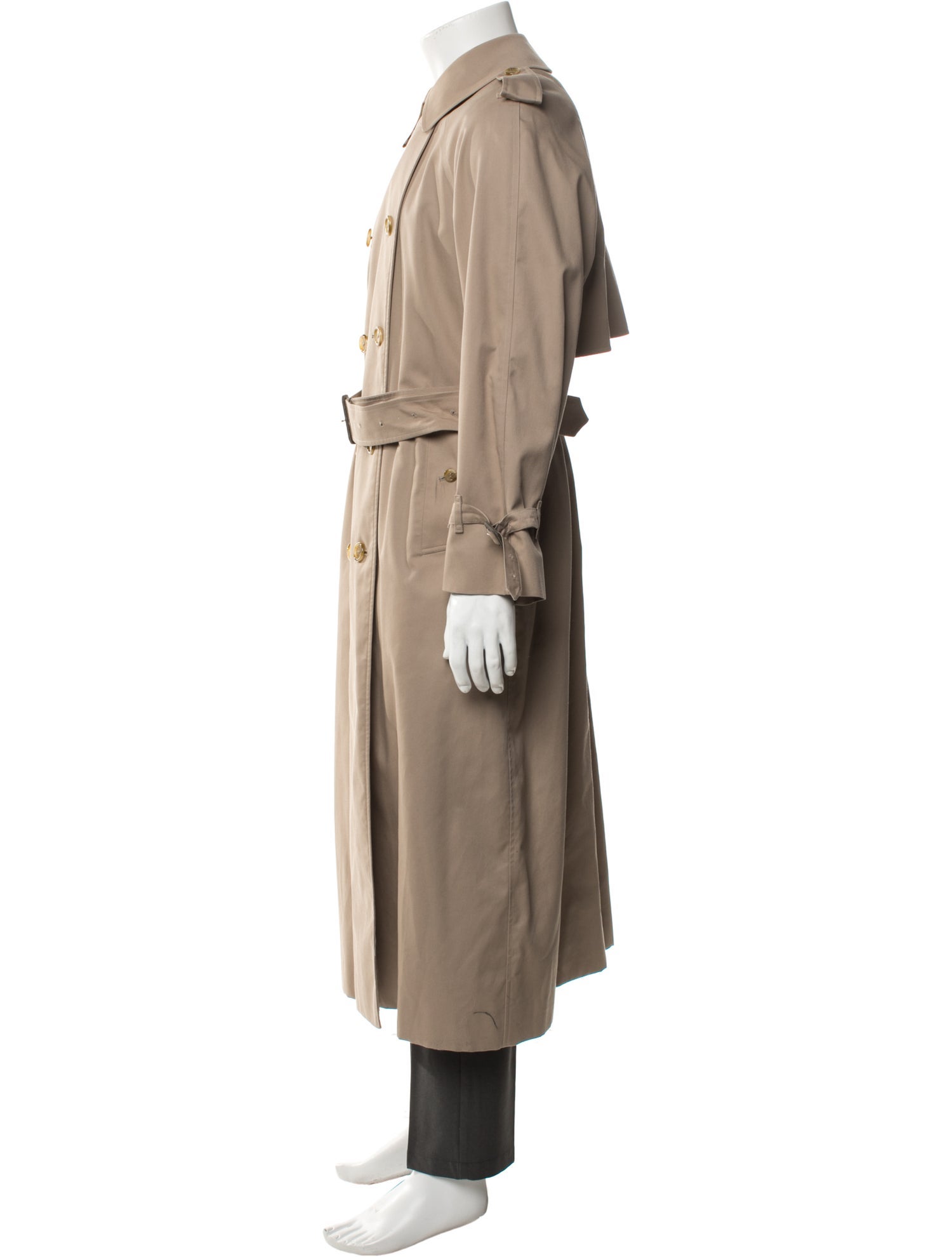 Burberry London Nova Check Pattern Trench Coat