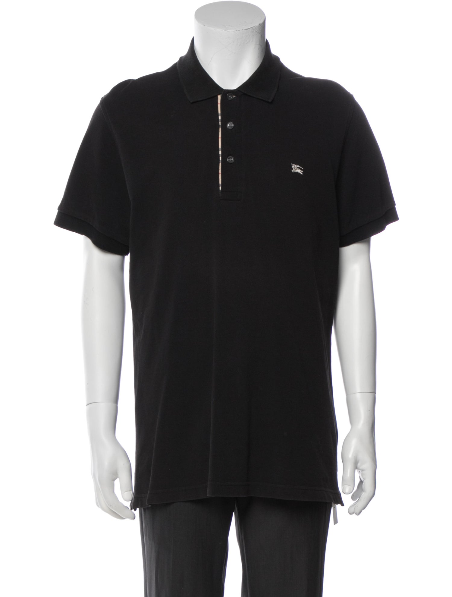 Burberry London Nova Check Pattern Collar Polo Shirt