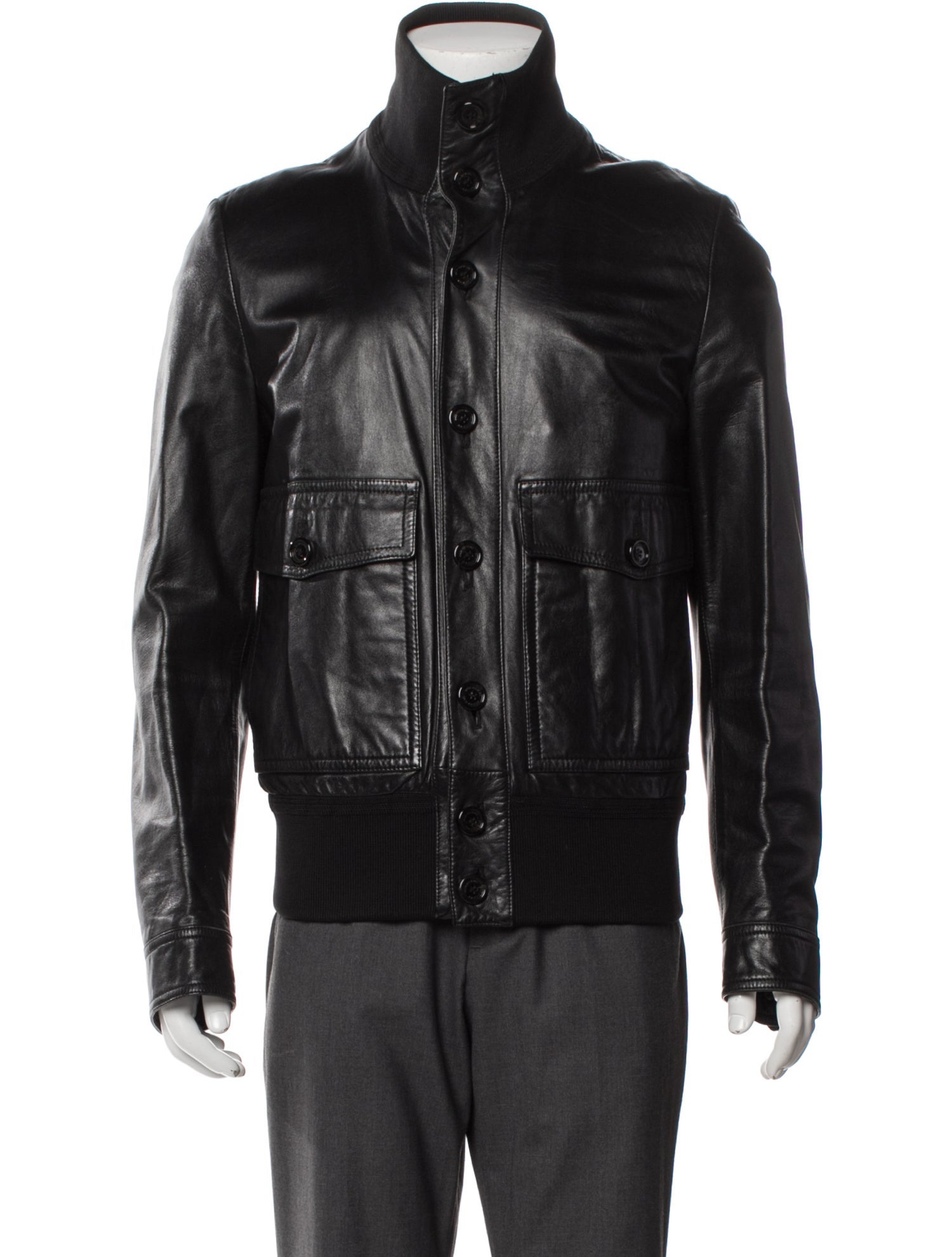 Burberry London Lambskin Bomber Jacket