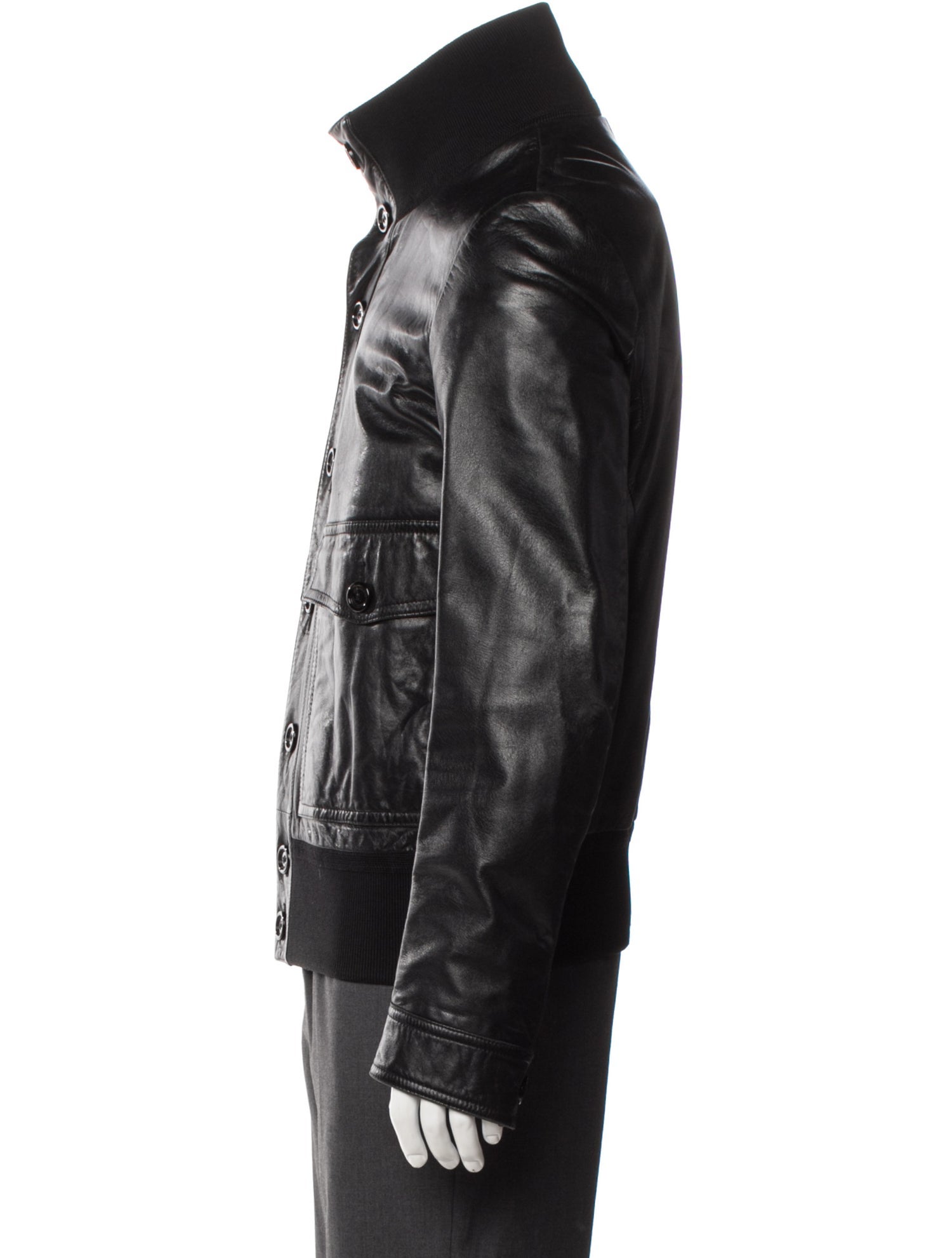 Burberry London Lambskin Bomber Jacket