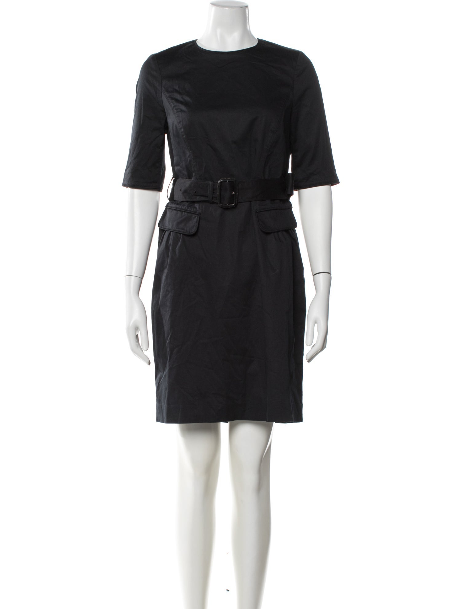 Burberry London Crew Neck Knee-Length Dress