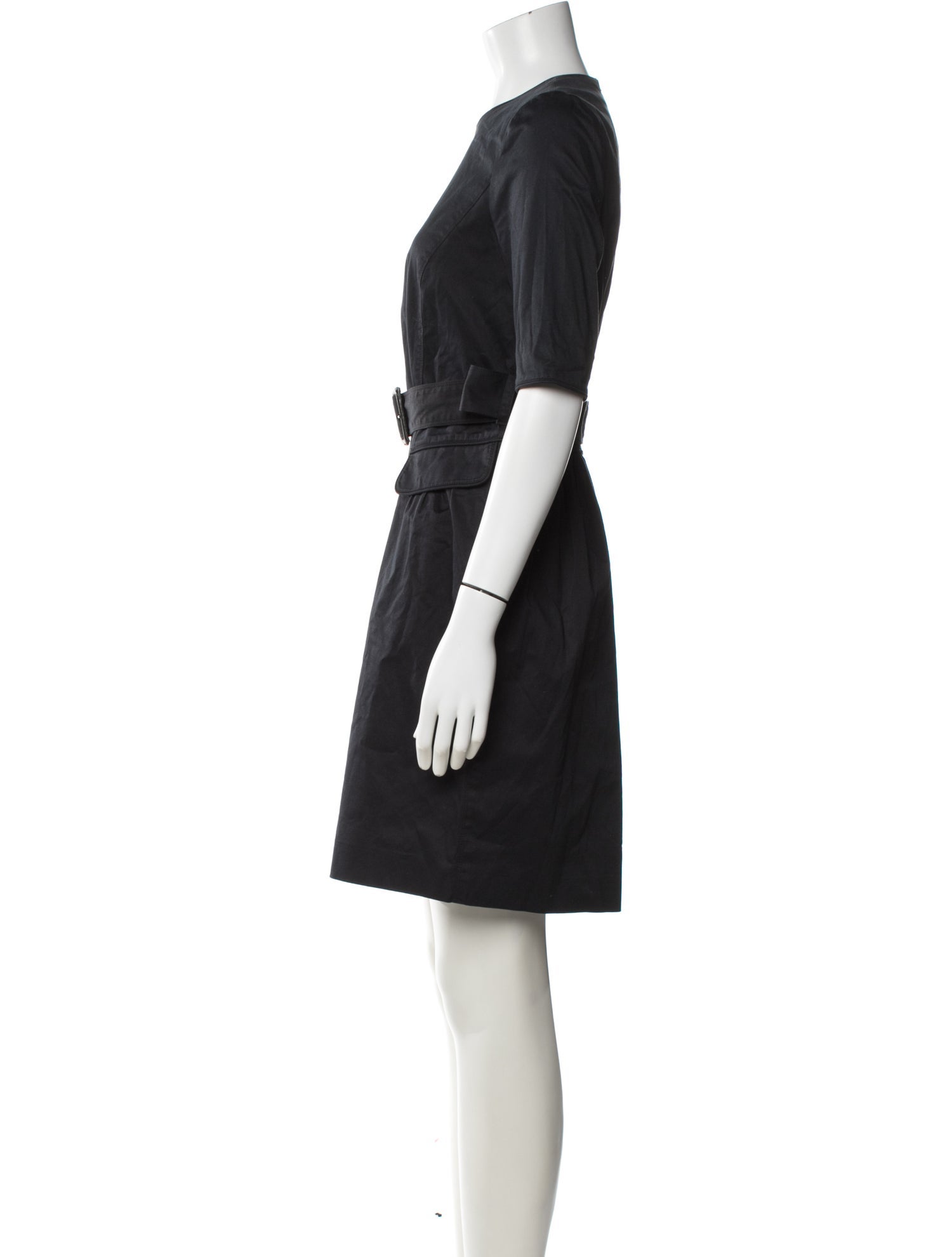 Burberry London Crew Neck Knee-Length Dress