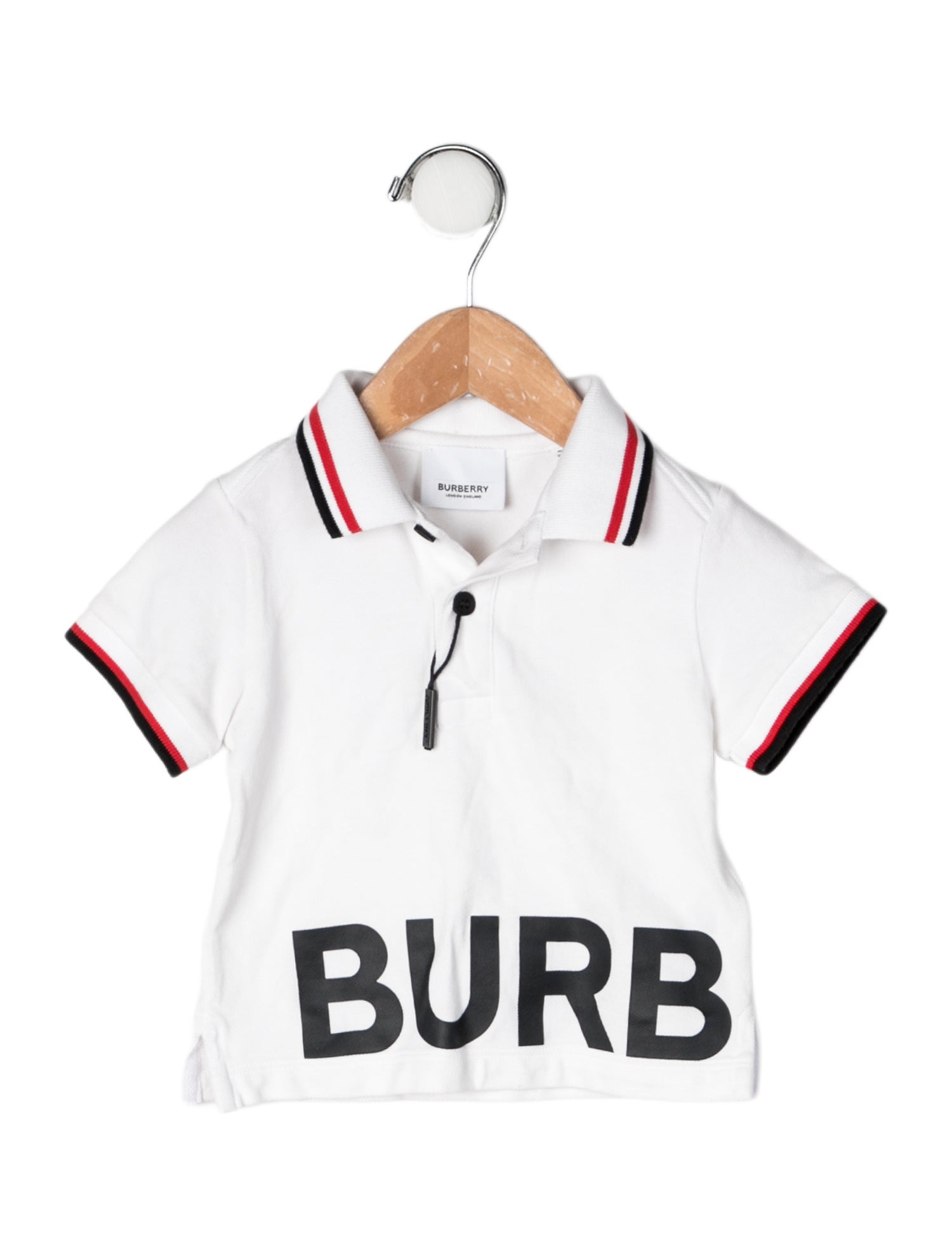 Burberry Infant Boys' Graphic Printed Short Sleeve Polo Shirt