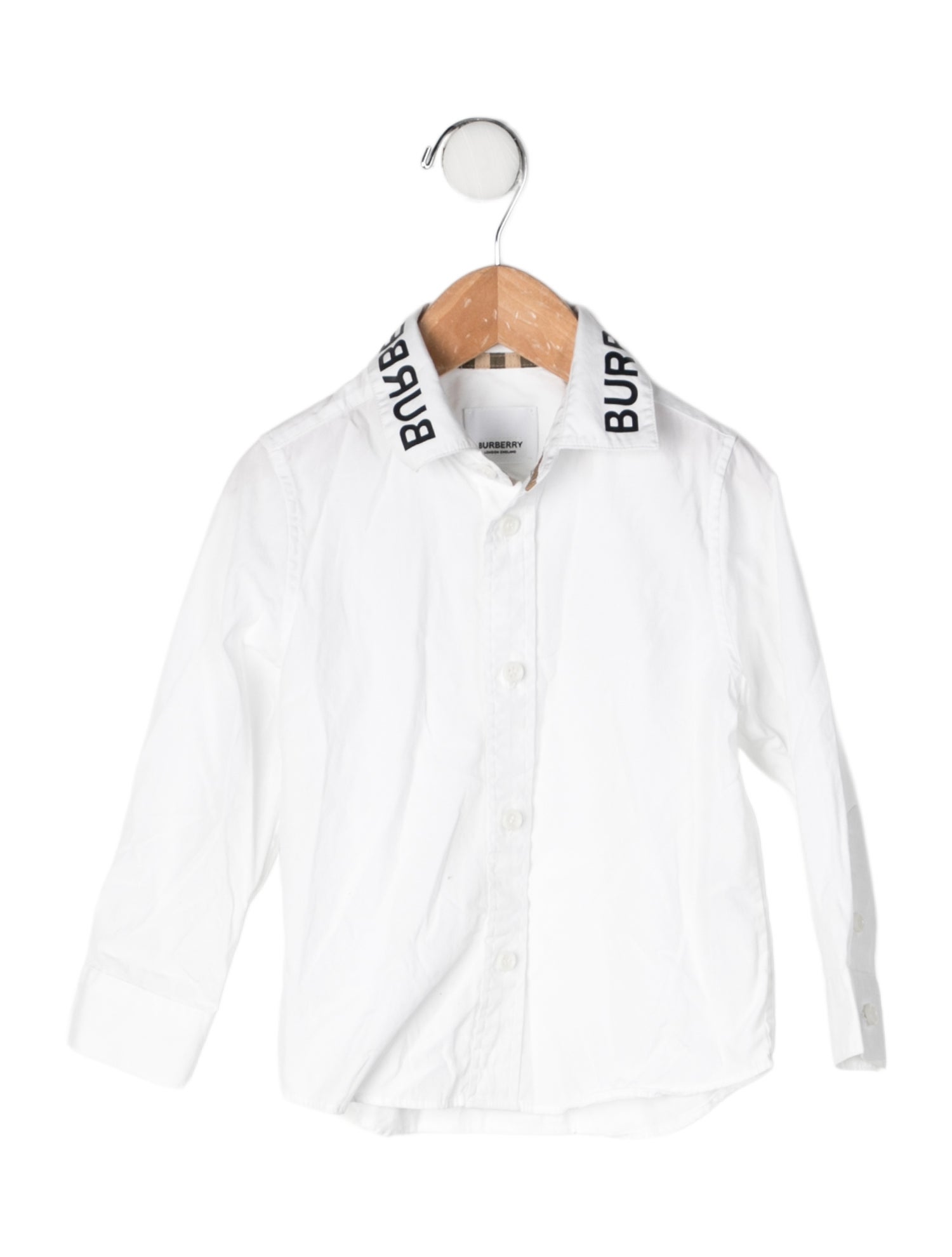 Burberry Toddler Boys' Graphic Printed Long Sleeve Button Down