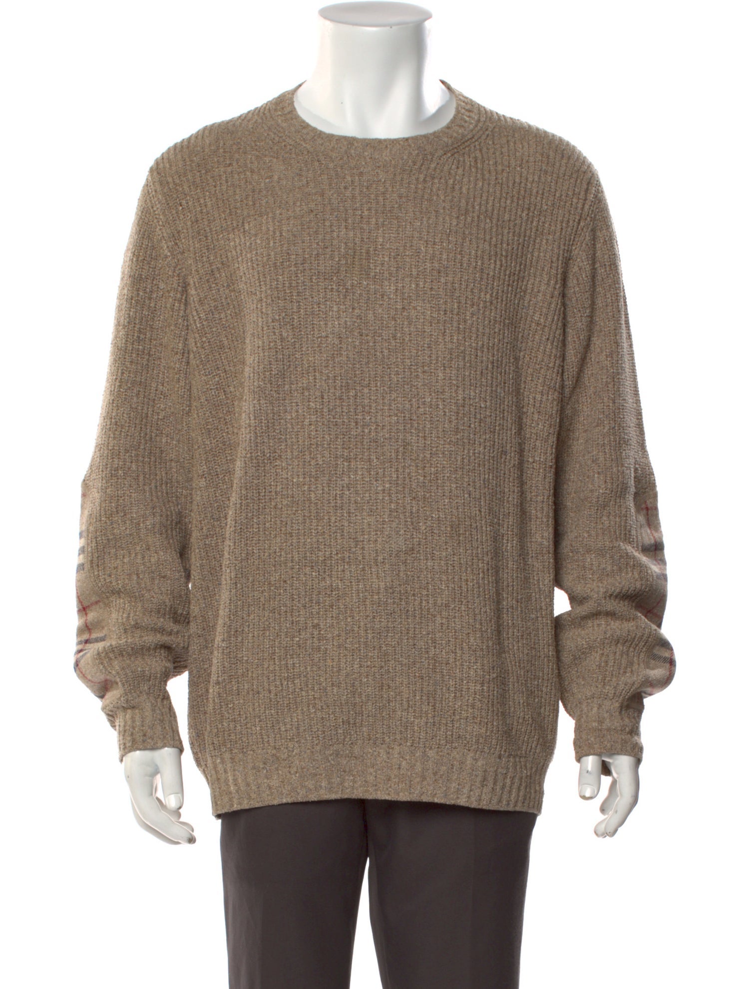 Burberry London Silk Colorblock Pattern Pullover