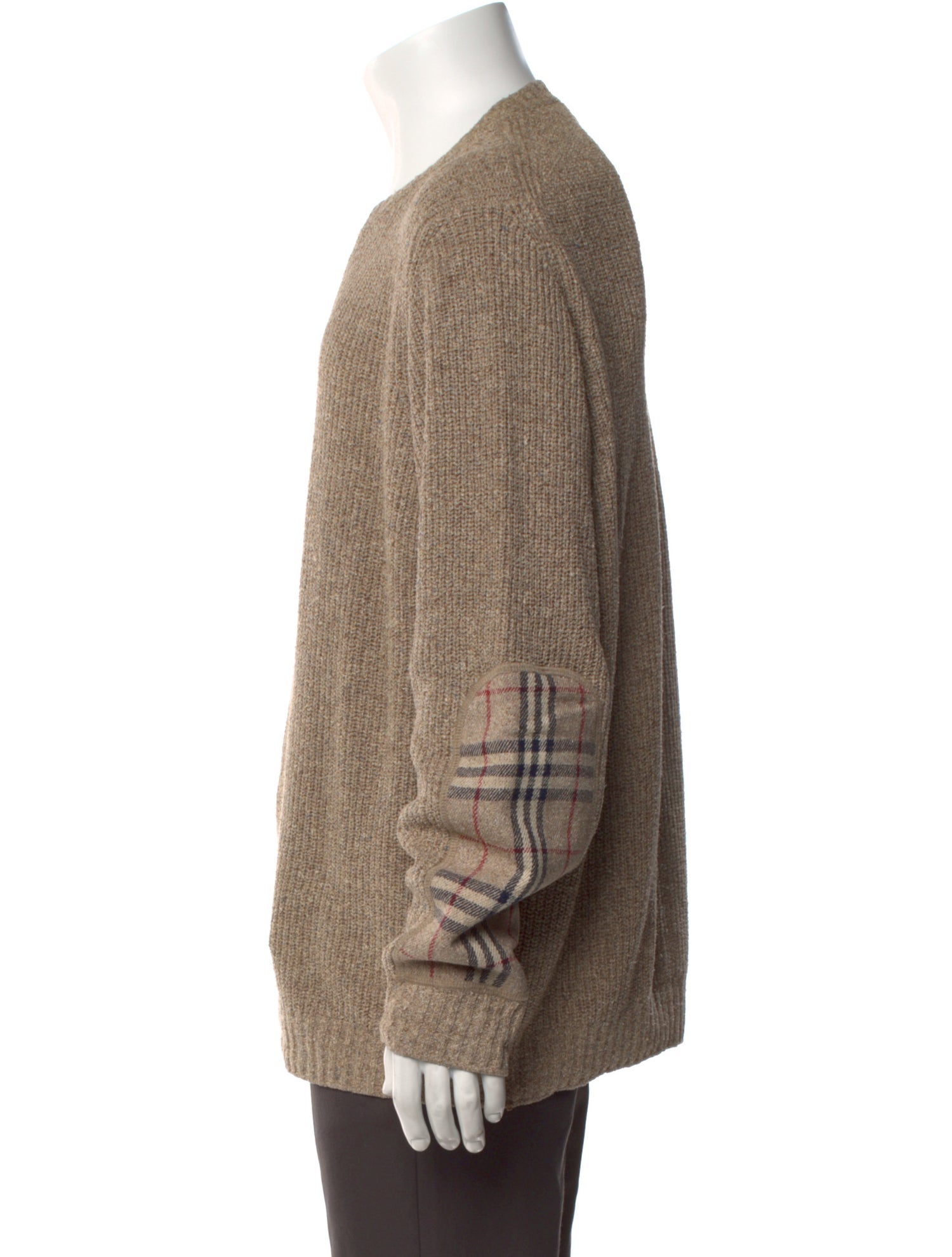 Burberry London Silk Colorblock Pattern Pullover