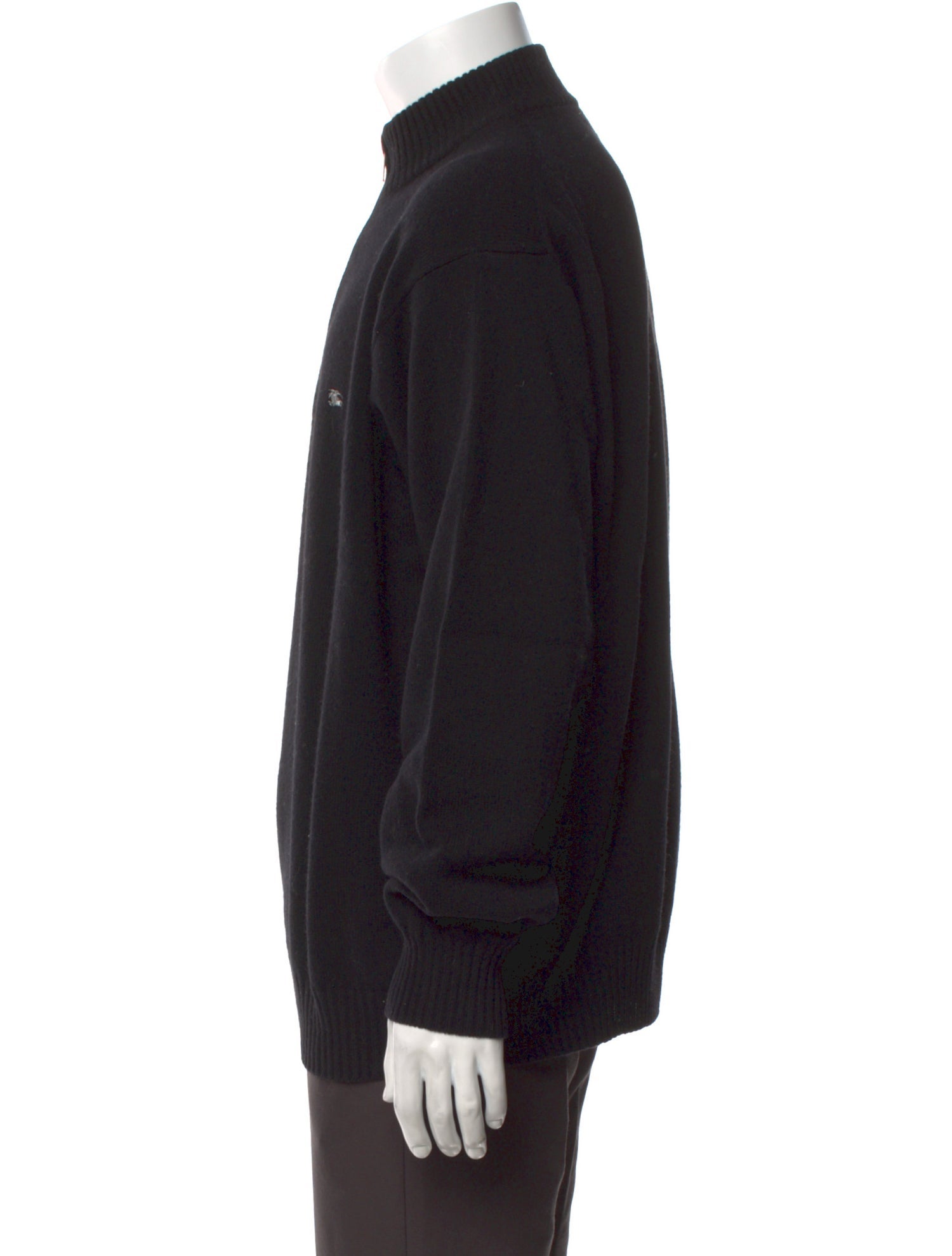 Burberry London Lambswool Mock Neck Pullover