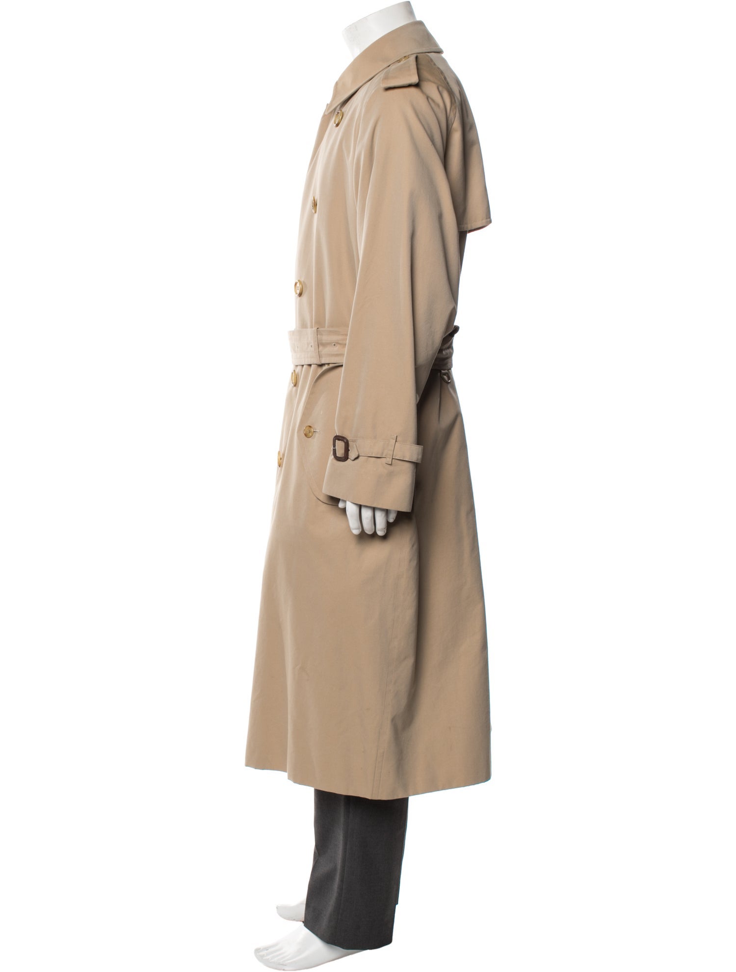 Burberry London Nova Check Pattern Trench Coat