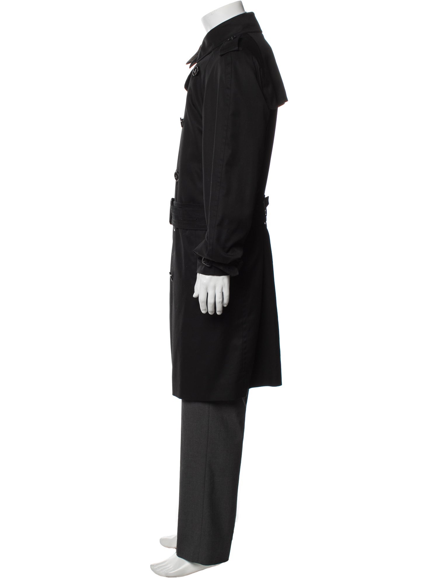Burberry London House Check Pattern Trench Coat