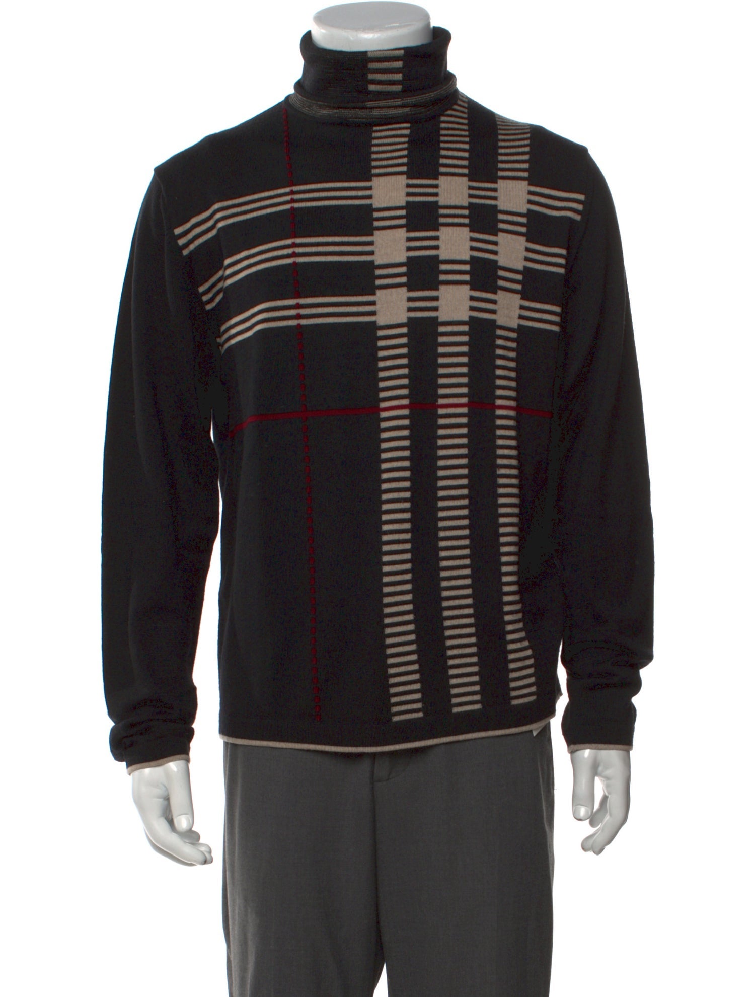 Burberry London Wool Patterned Pullover