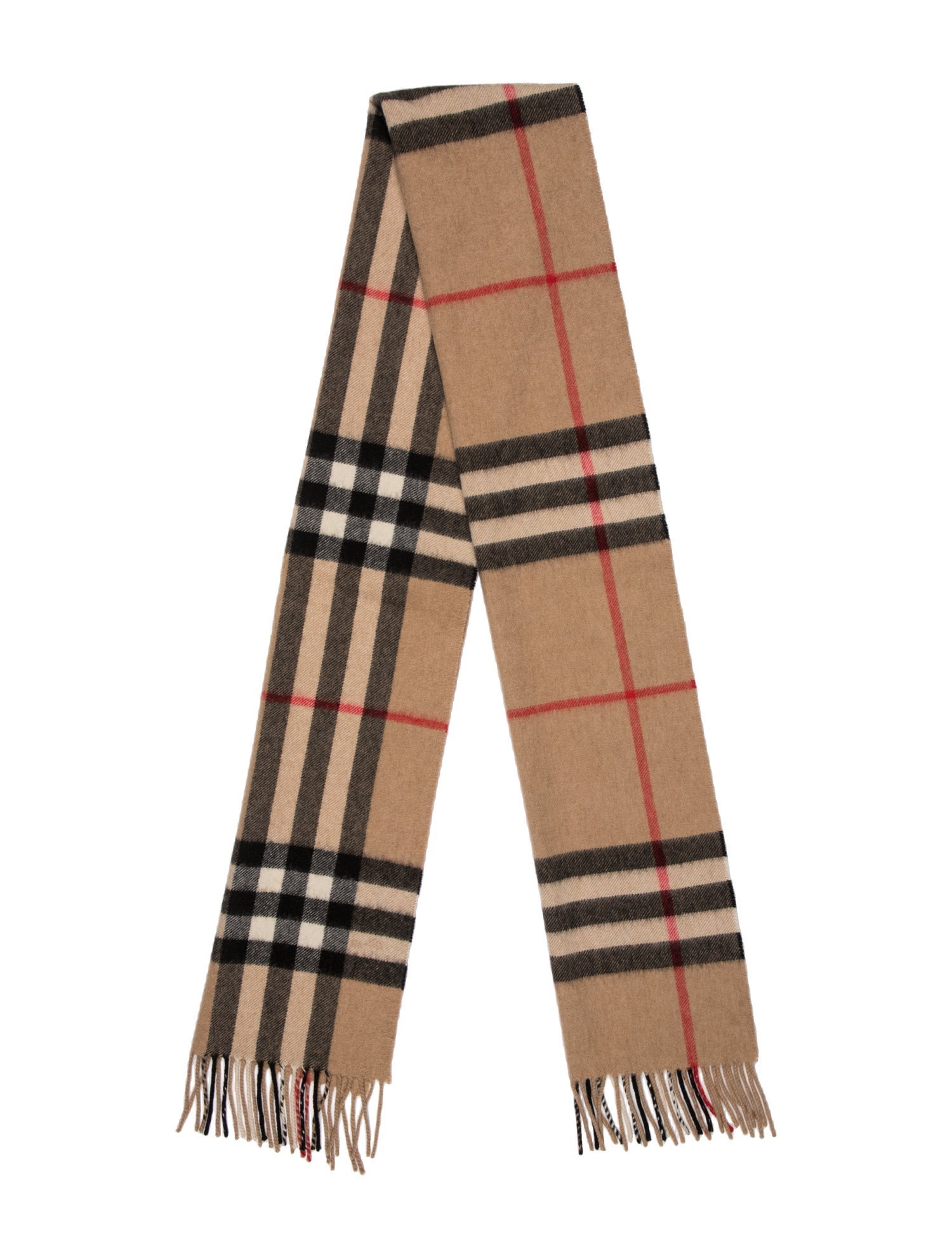 Burberry London Cashmere House Check Pattern Scarf