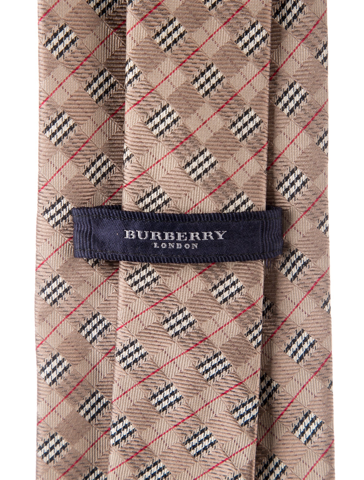 Burberry London Patterned Silk Tie