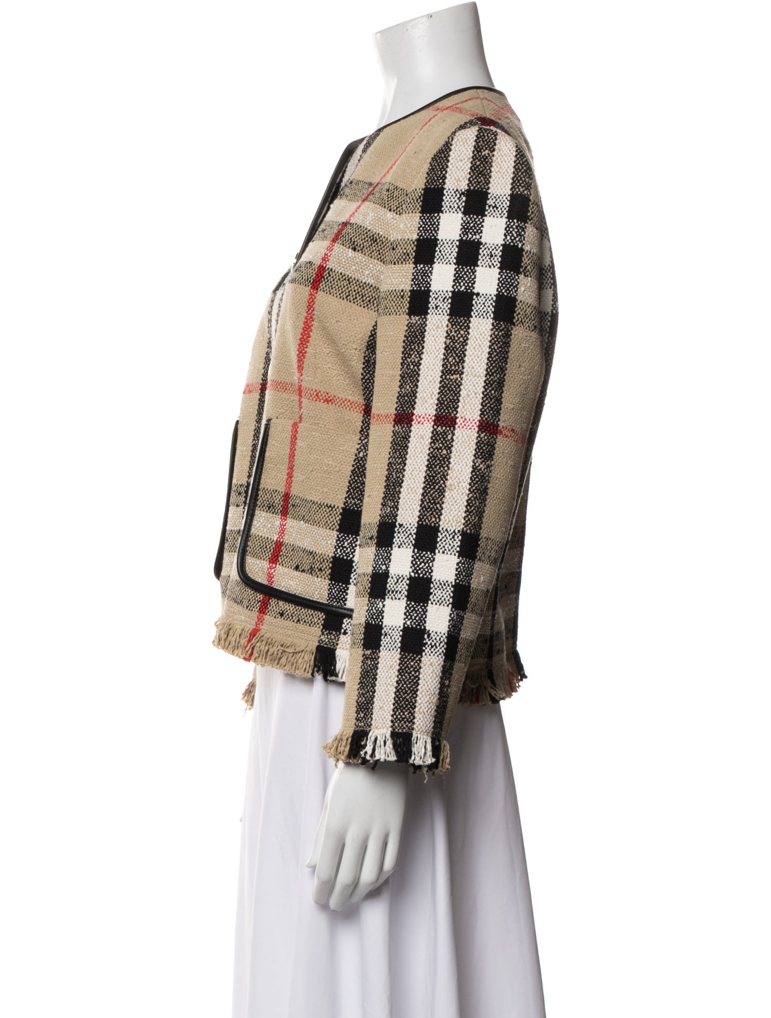 Burberry London Plaid Print Jacket